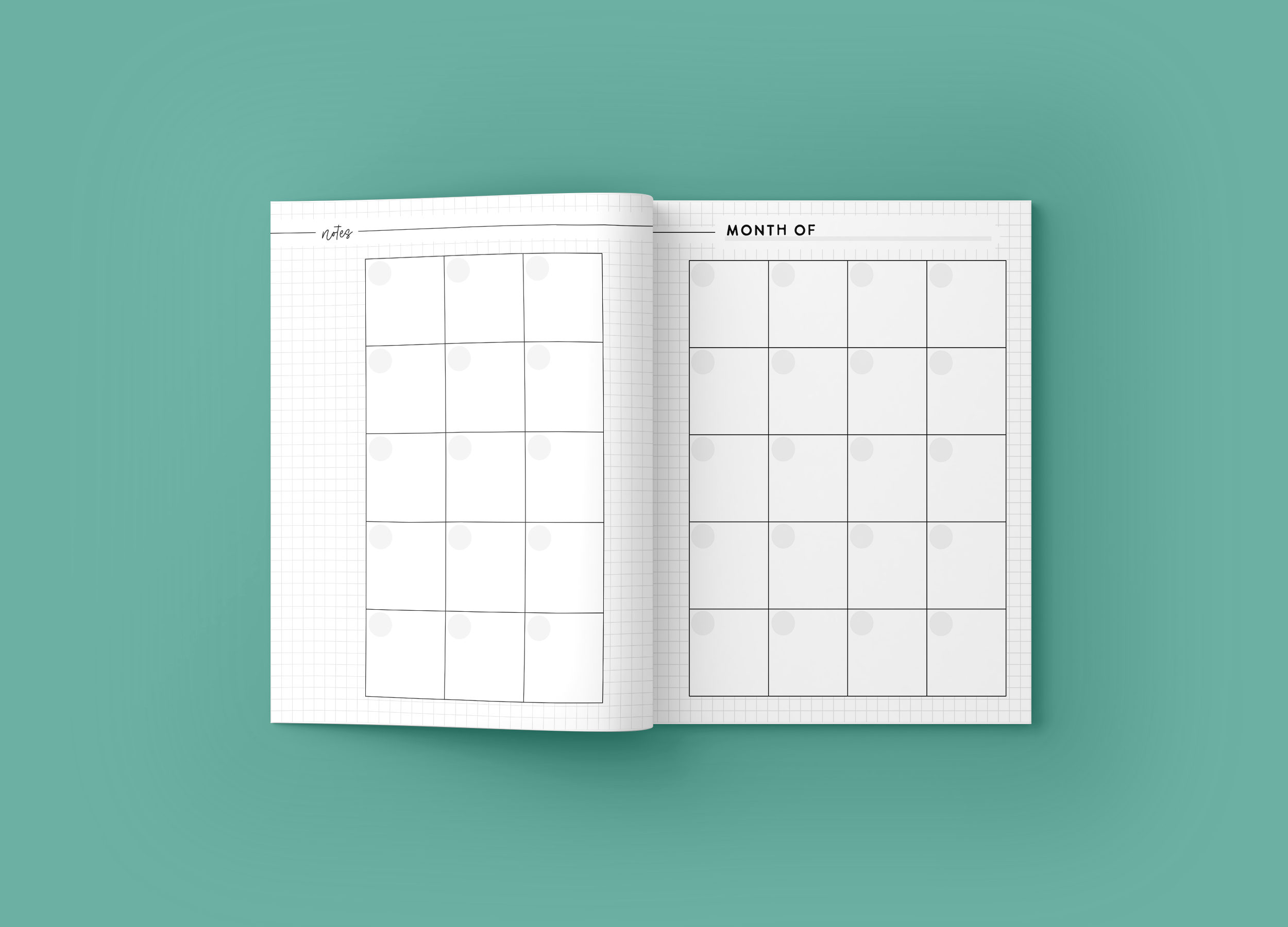 Mockup 2 WEEKLY PLANNING NOTEBOOK Aqua Jungle Series.png