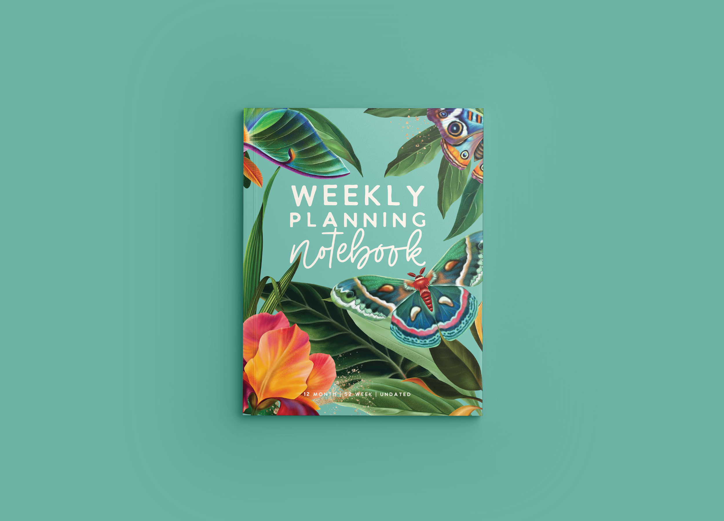 Mockup 1 WEEKLY PLANNING NOTEBOOK Aqua Jungle Series.png