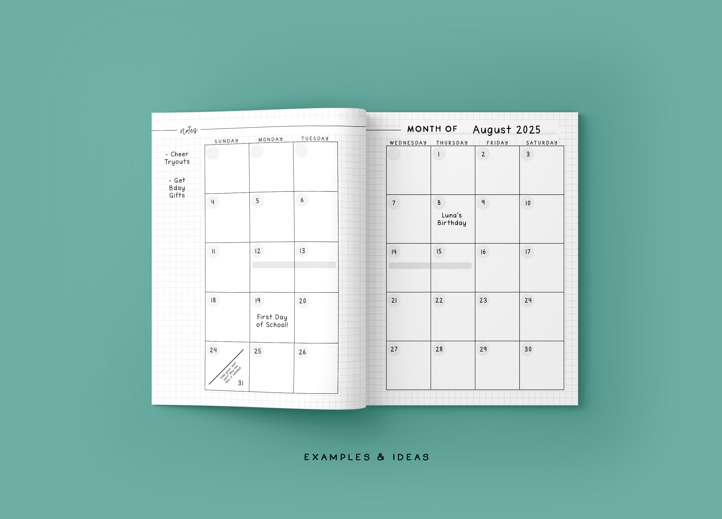 Mockup 2a WEEKLY PLANNING NOTEBOOK Aqua Jungle Series.png