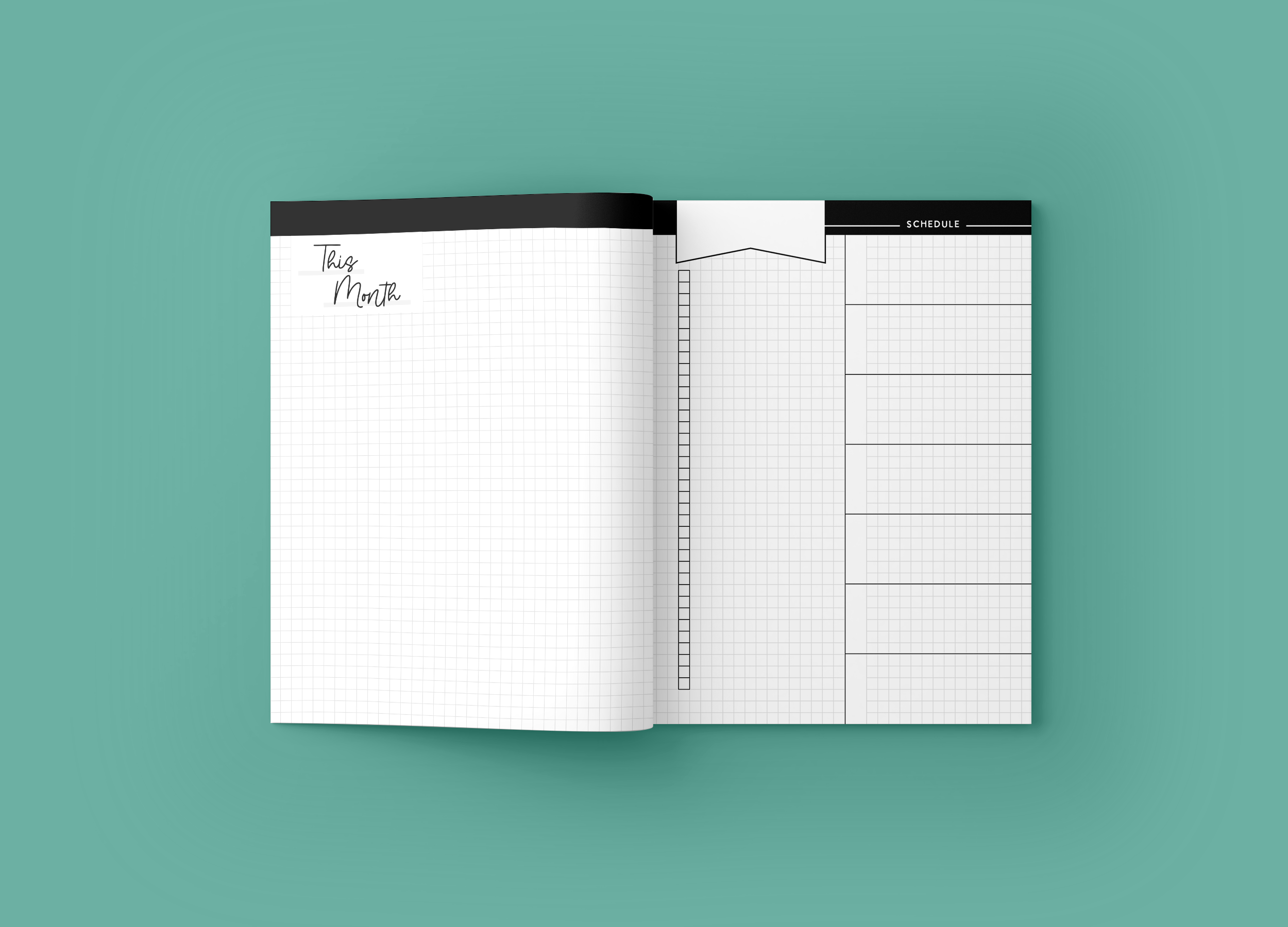 Mockup 3 WEEKLY PLANNING NOTEBOOK Aqua Jungle Series.png