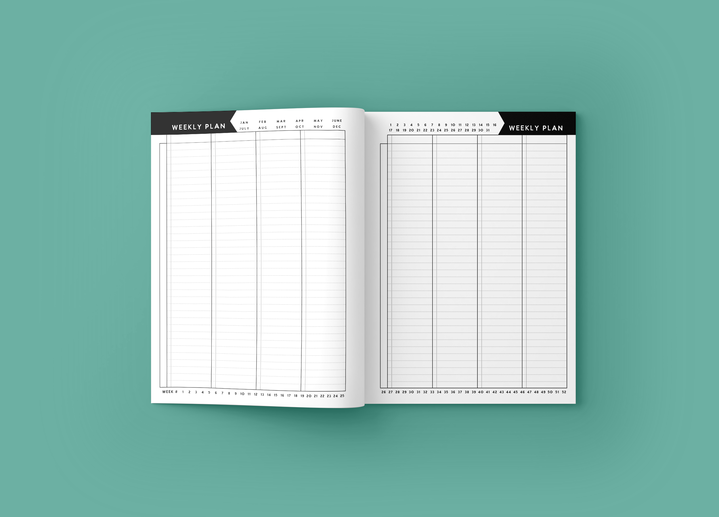 Mockup 4 WEEKLY PLANNING NOTEBOOK Aqua Jungle Series.png