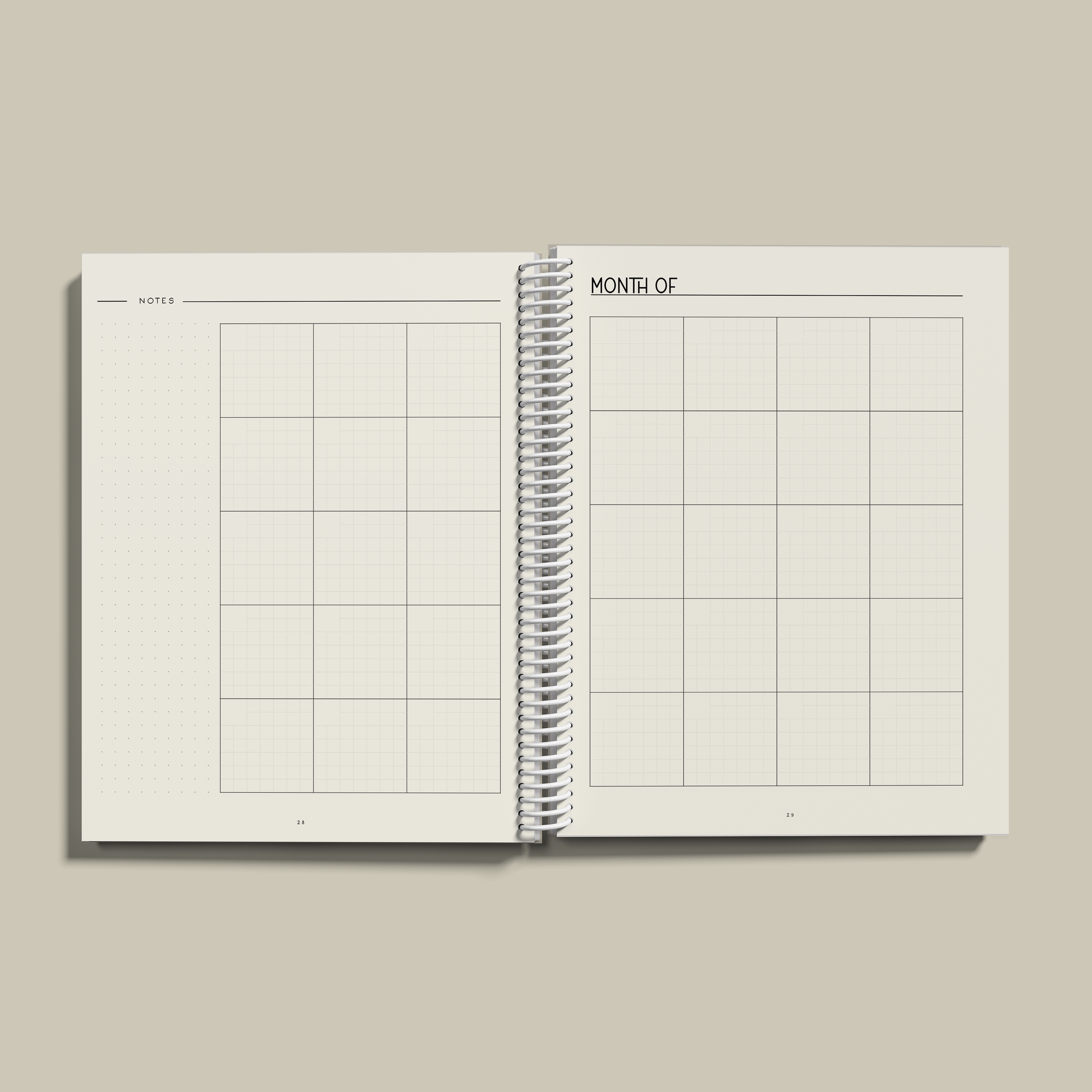 1a Handmade Homeschool Minimalist Planner - Cream Nature Series - Cover Interior 10.png