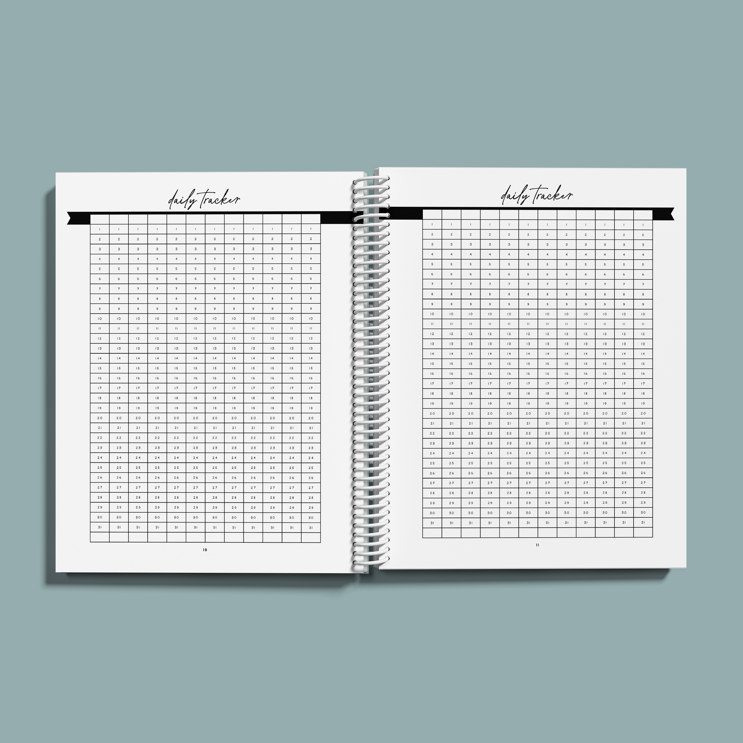 3 Handmade Homeschool Minimalist Planner - Blue Paper Blooms Series - Interior Mockup 4.png