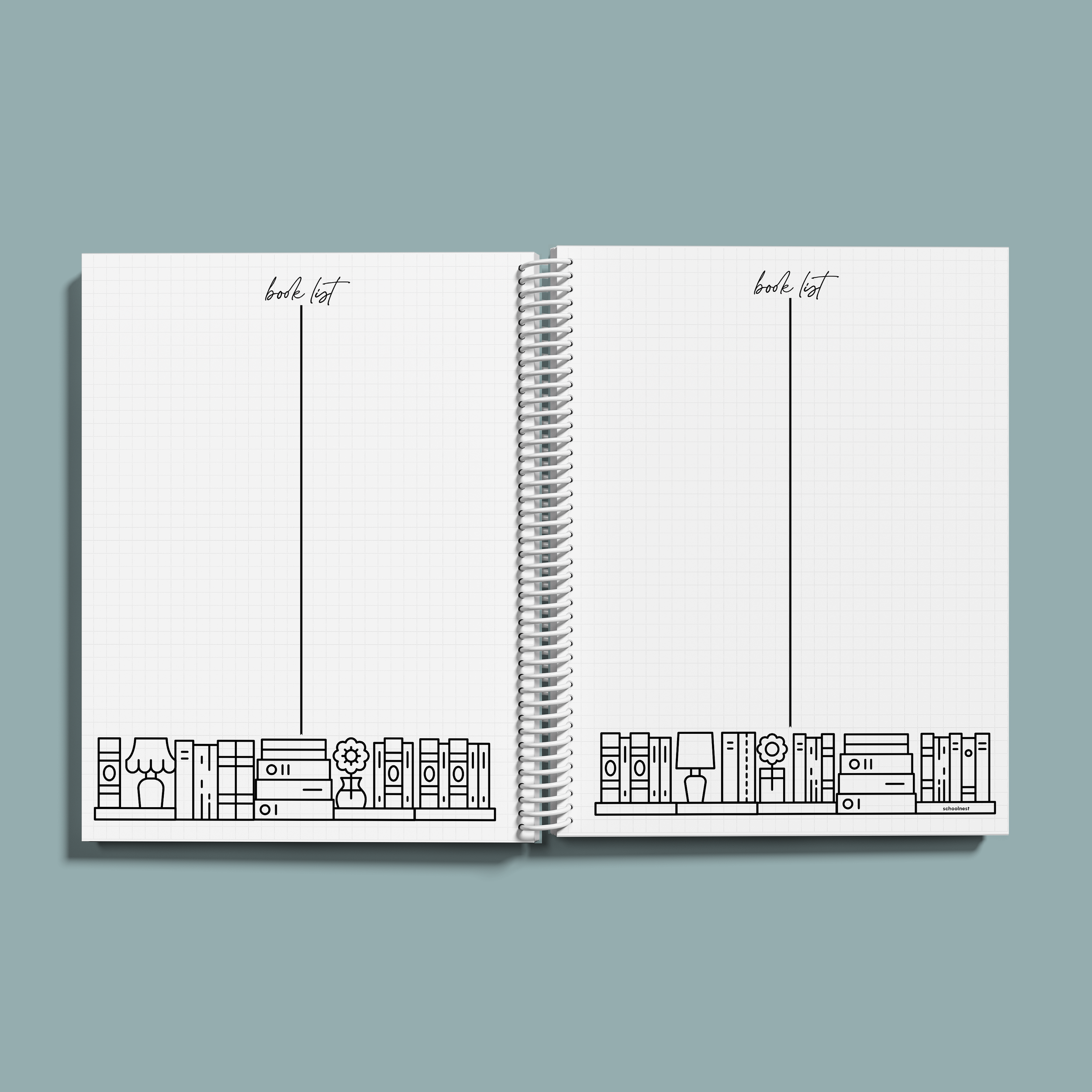 3 Handmade Homeschool Minimalist Planner - Blue Paper Blooms Series - Interior Mockup 7.png