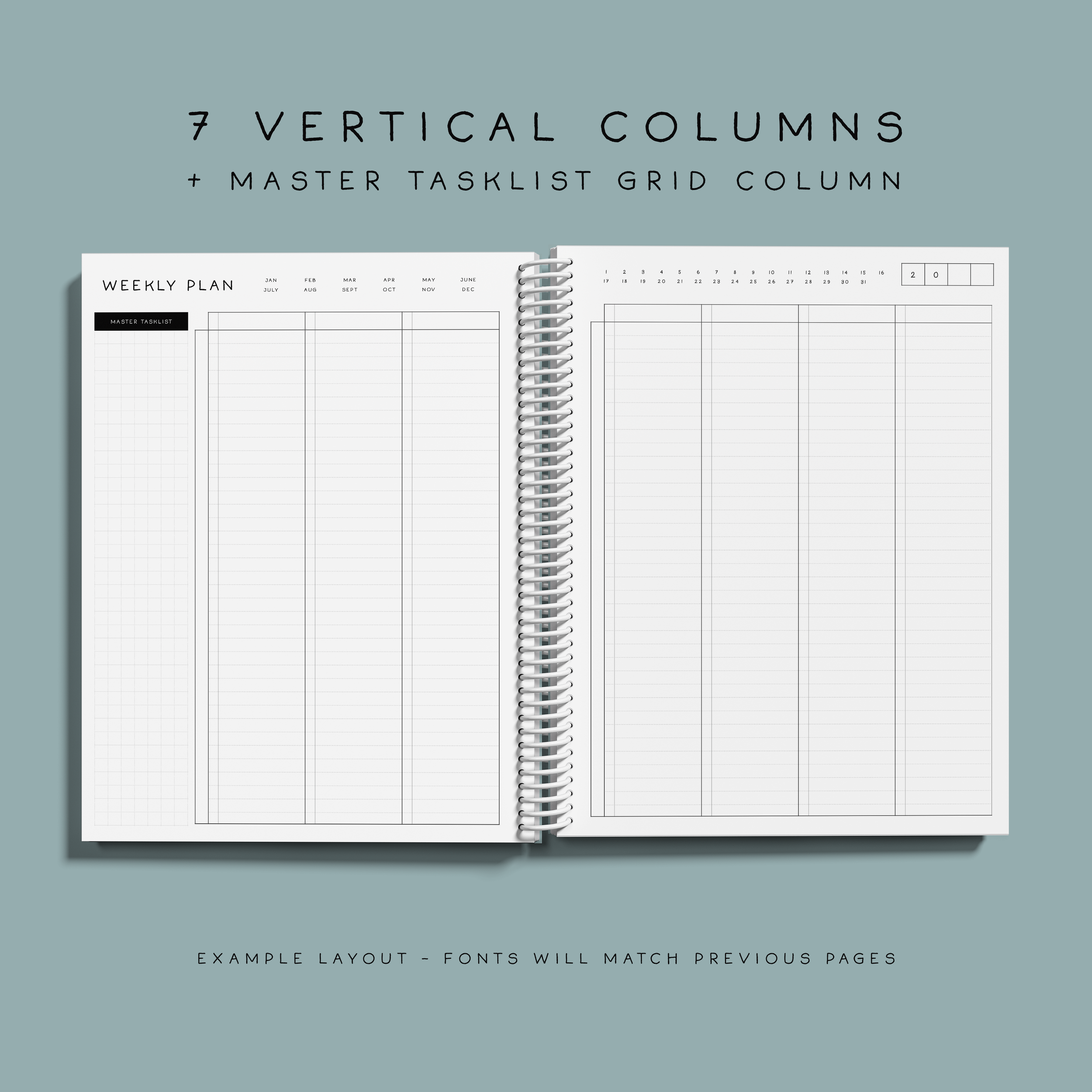 3 Handmade Homeschool Minimalist Planner - Blue Paper Blooms Series - Interior Mockup 12.png