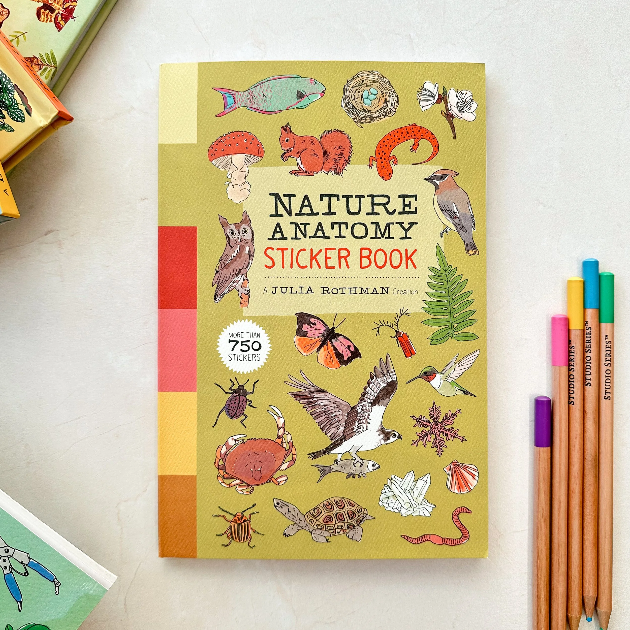 Nature Anatomy Sticker Book by Julia Rothman