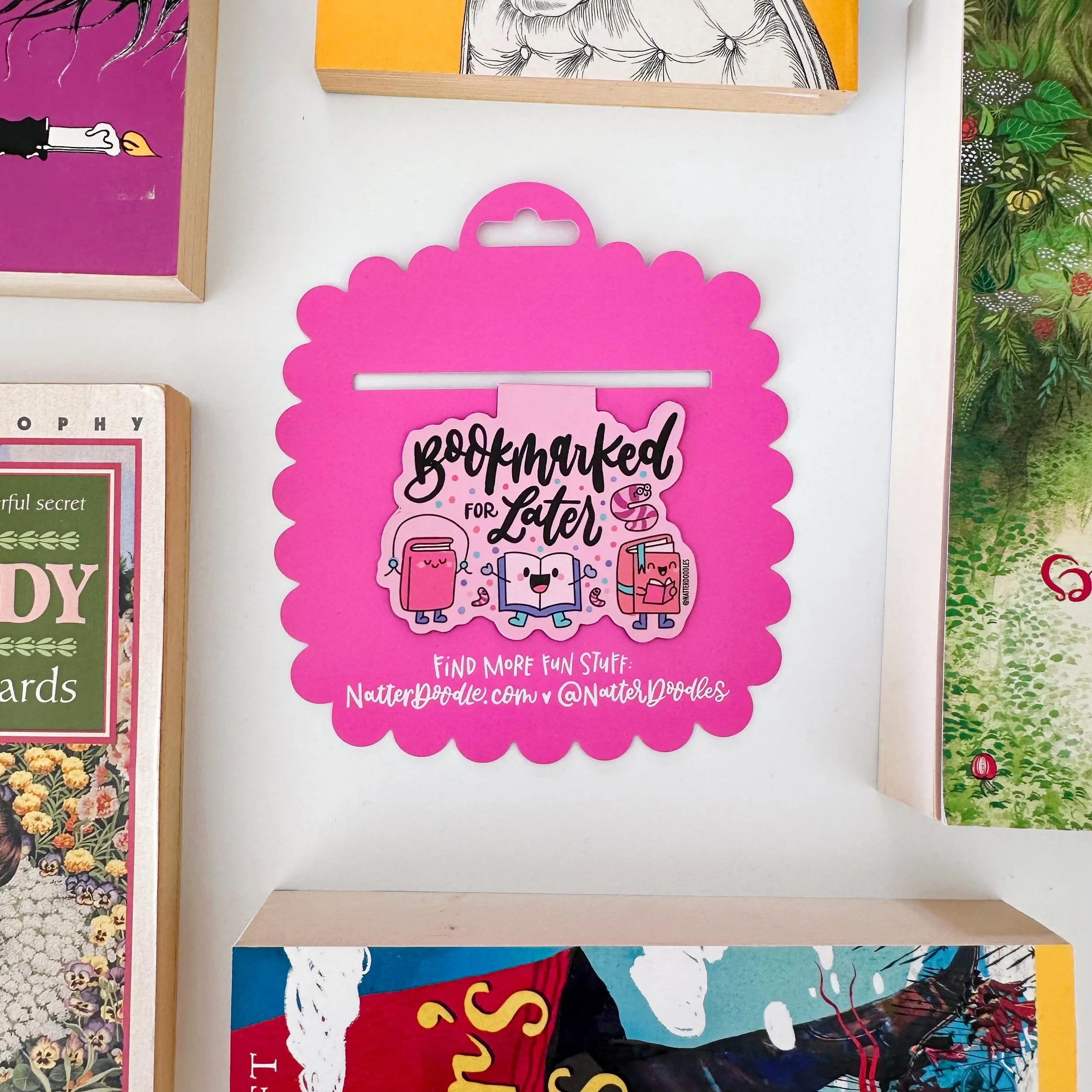 Bookmarked For Later Magnetic Bookmark by NatterDoodle