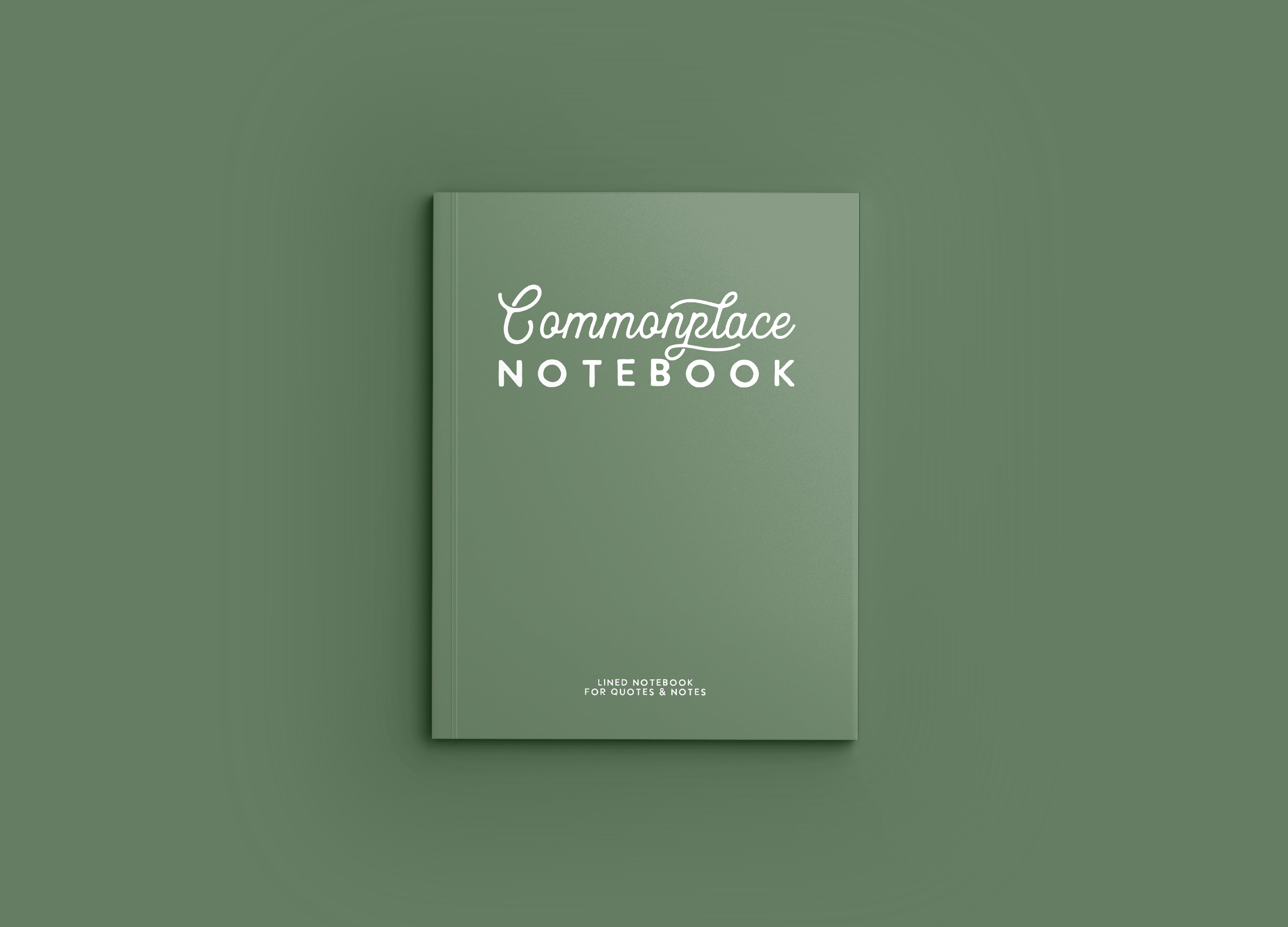 Mothers COMMONPLACE Notebook Cover - Olive Green Mockup 1.png
