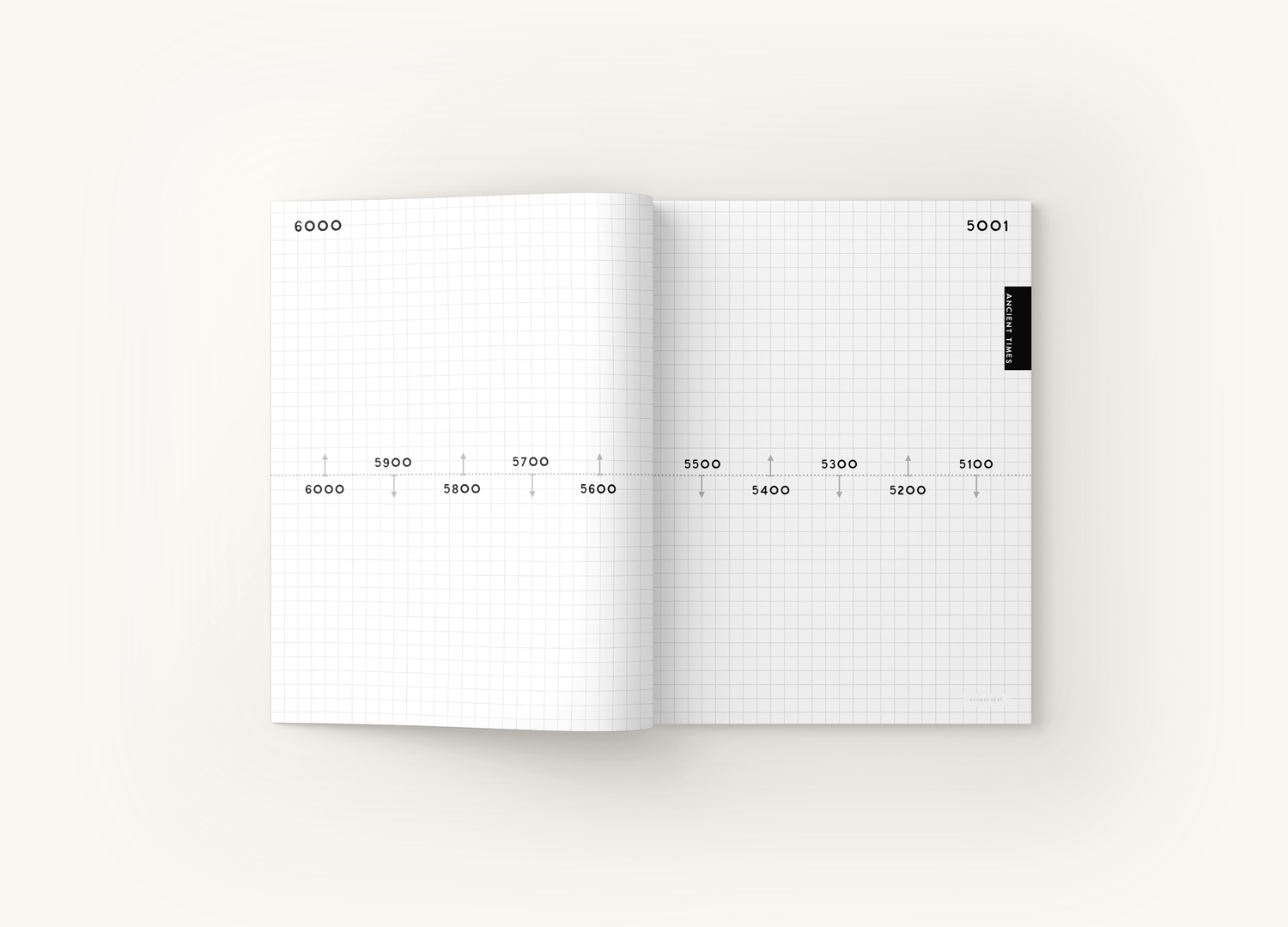 BC/AD History Timeline Notebook (Seafoam Doodle Series) — schoolnest