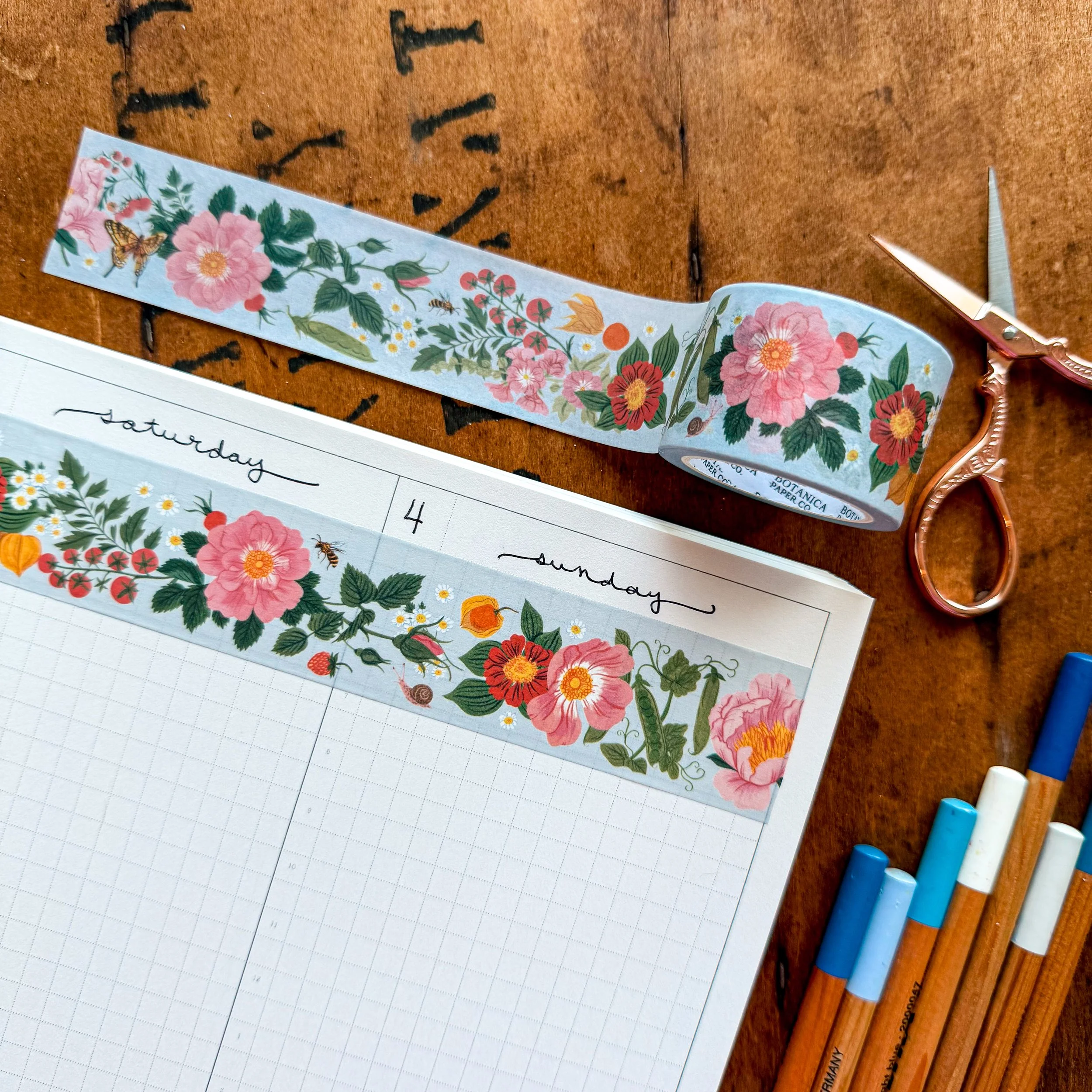Garden Bloom Washi Tape by Botanica Paper Co.