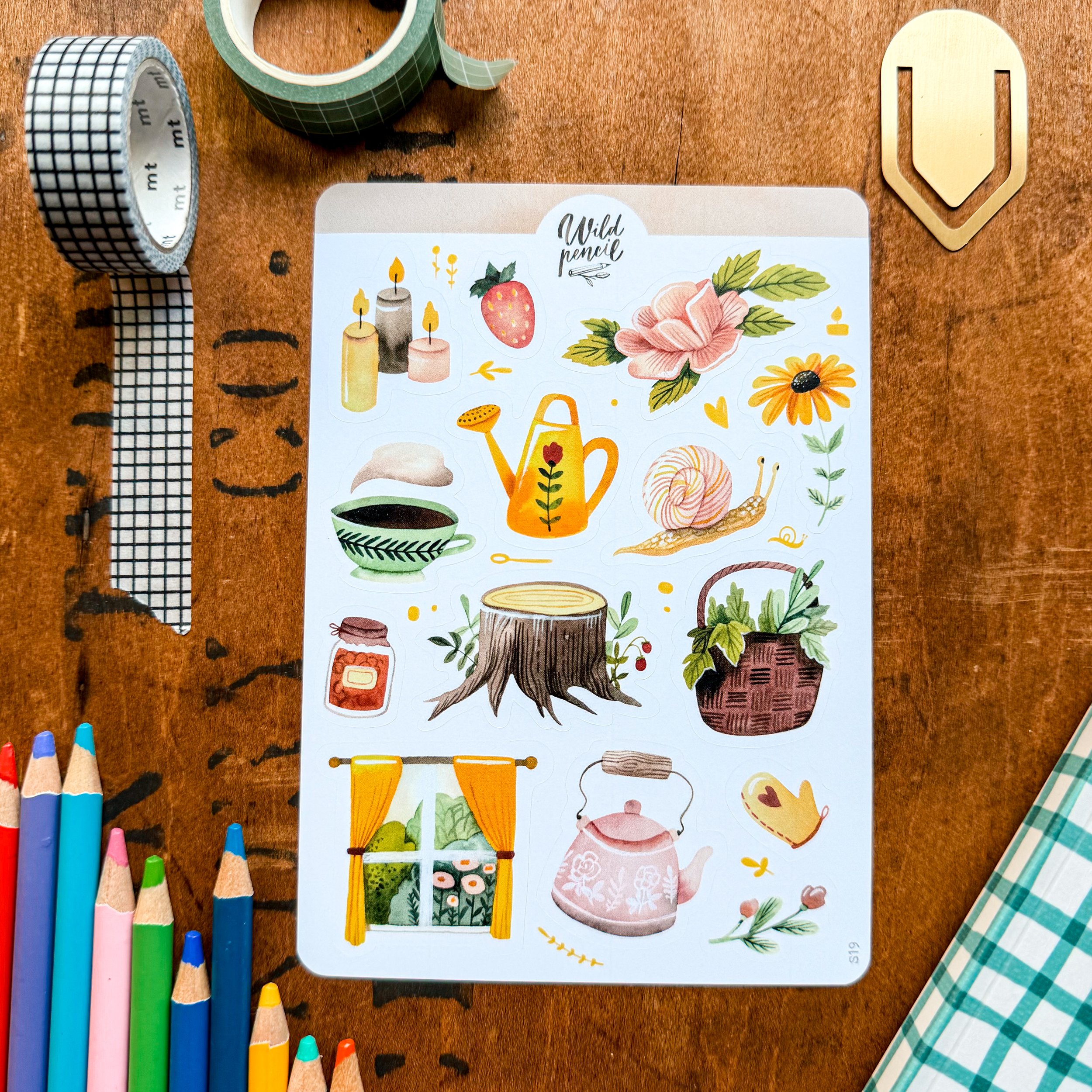 At Grandma's Sticker Sheet by Wild Pencil