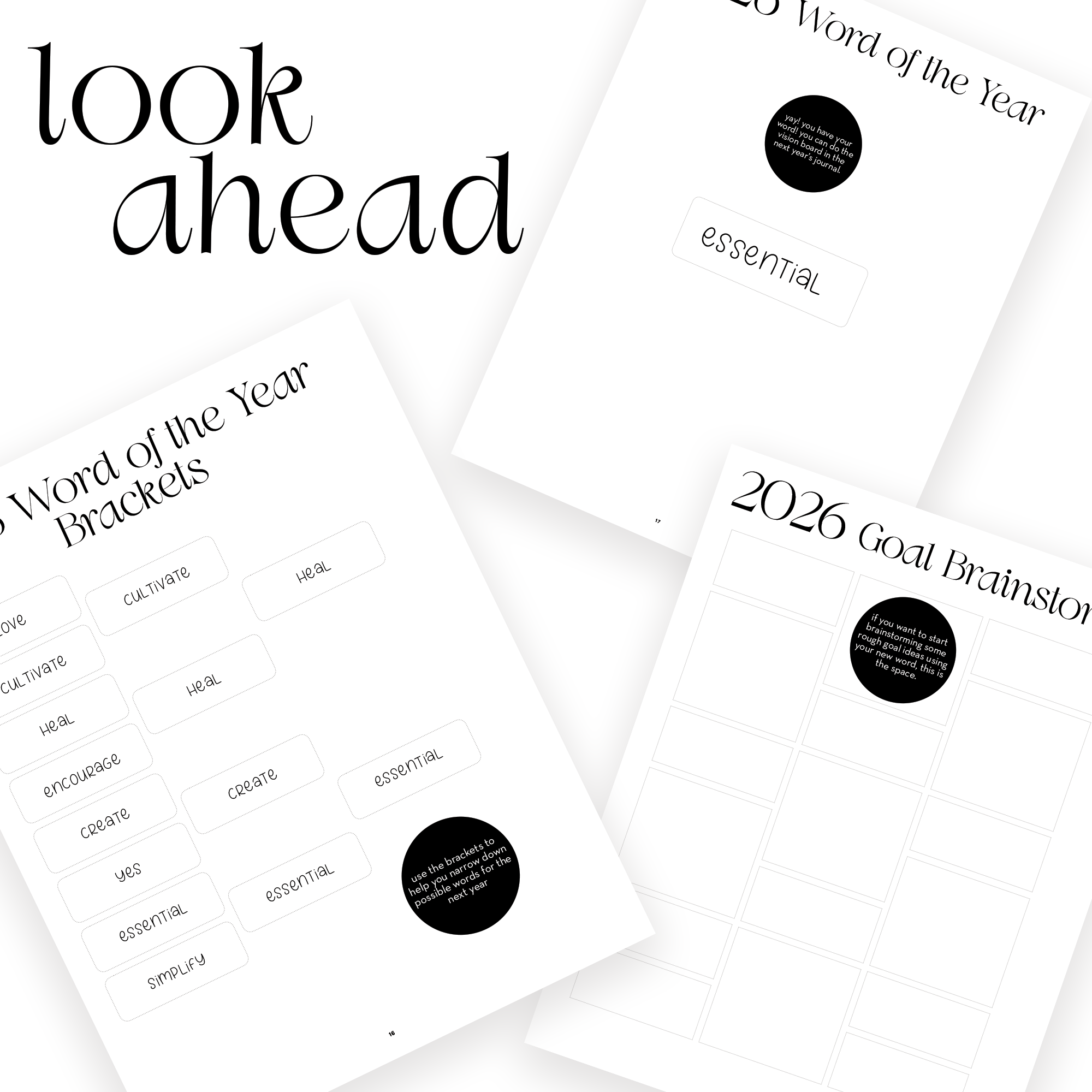 Homeschool Lesson Planning Notebook Printables preview image look ahead.png