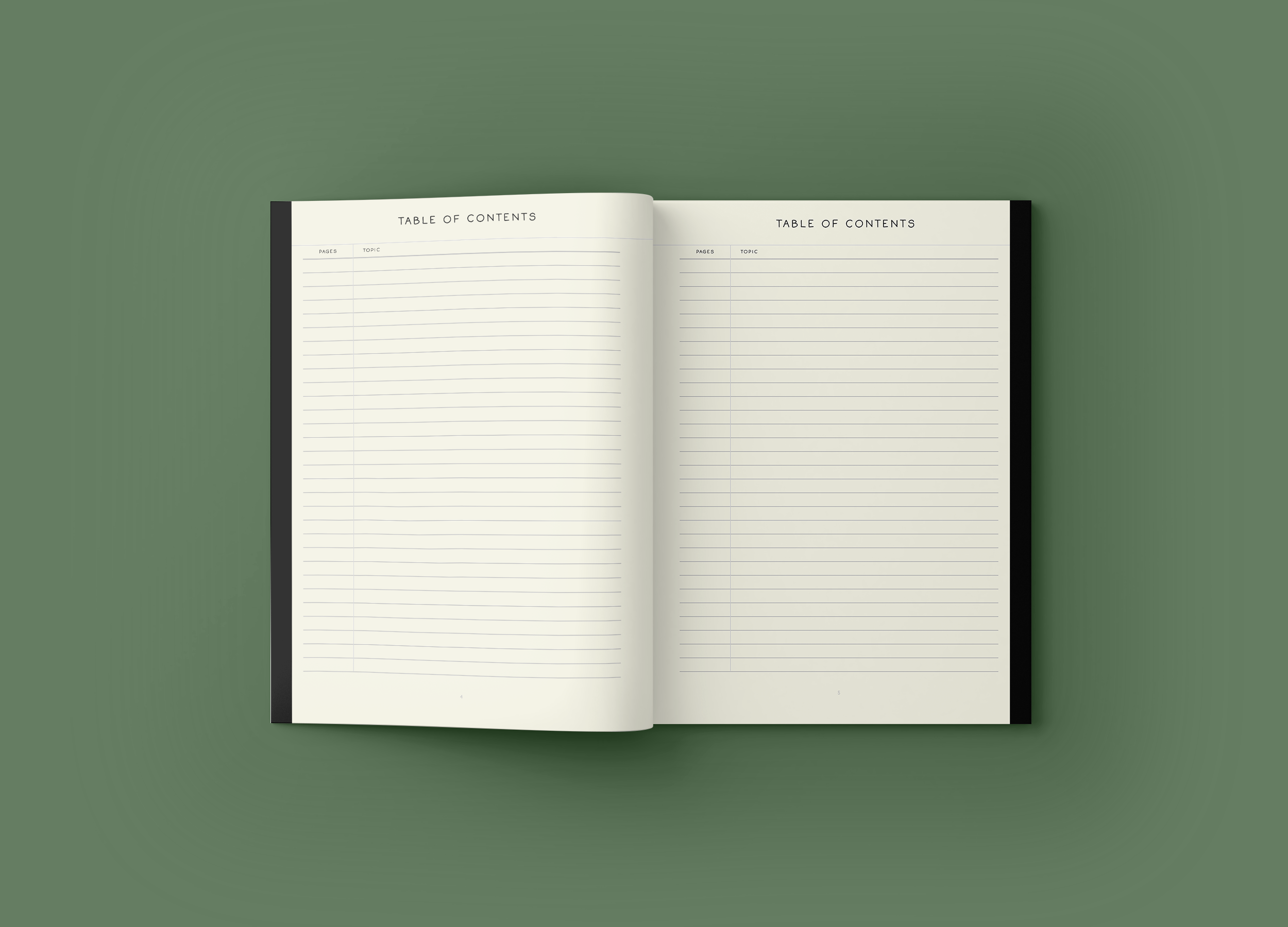 Mothers COMMONPLACE Notebook Cover - Olive Green Mockup 2.png