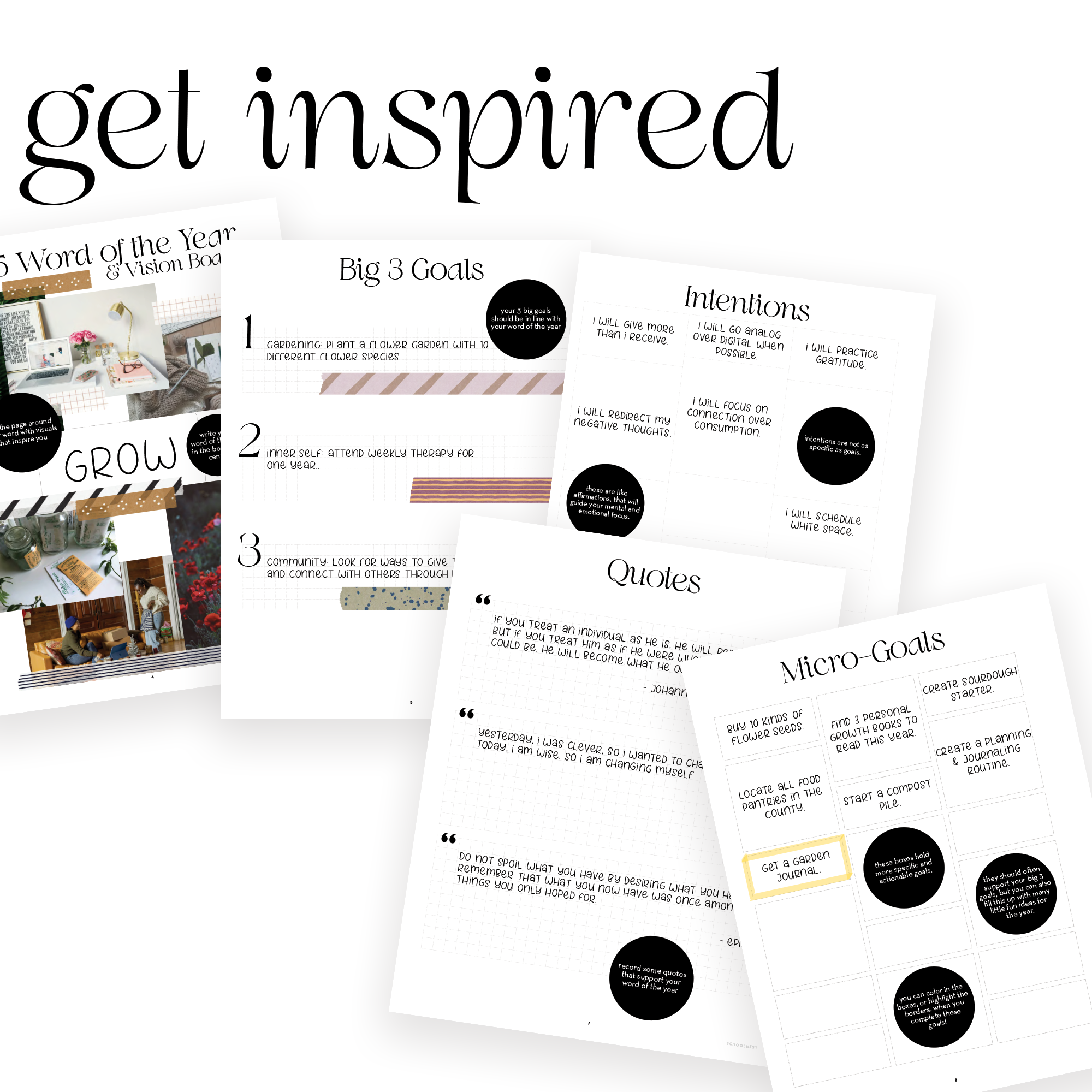 Homeschool Lesson Planning Notebook Printables preview image get inspired.png