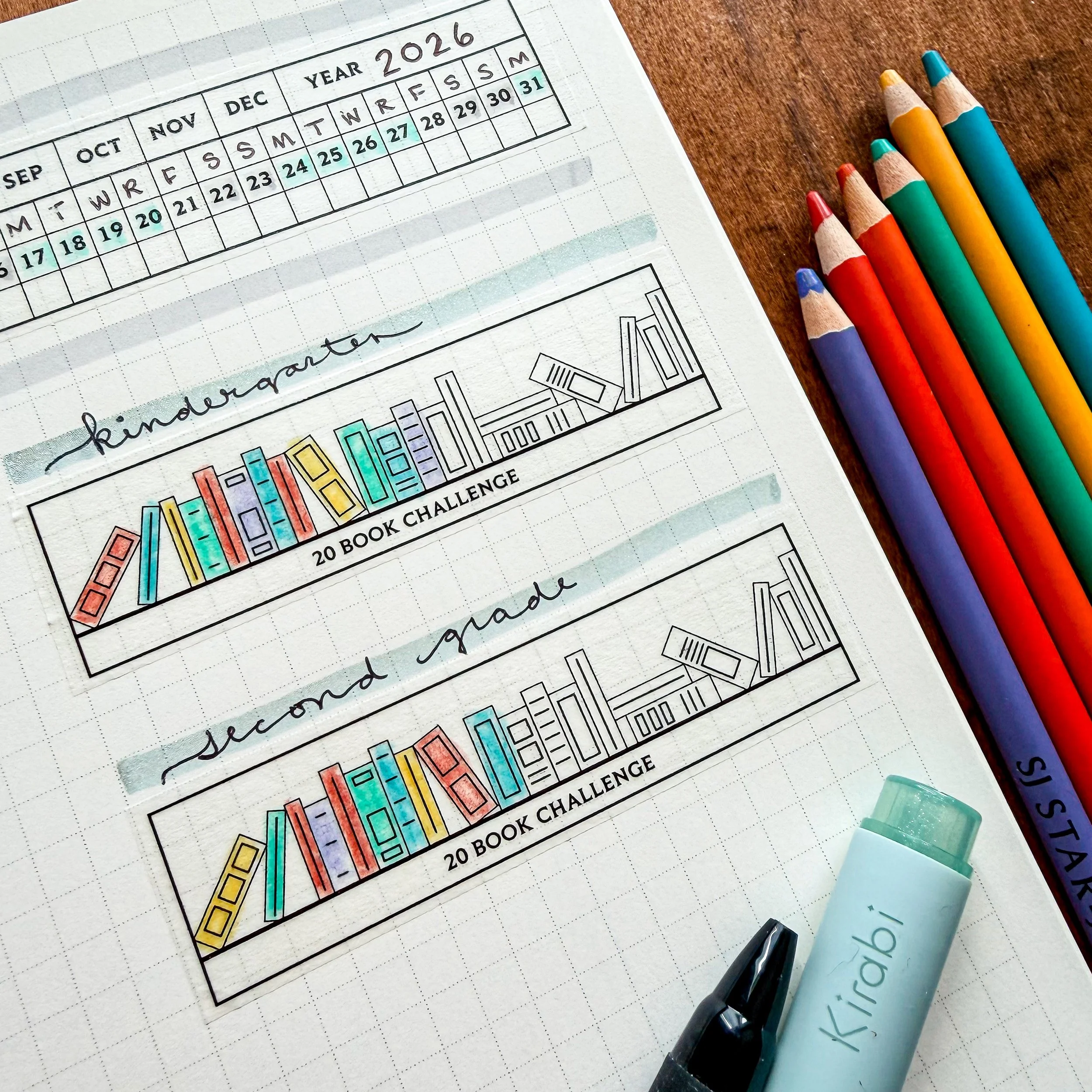 Reading Challenge Writable Washi Tape by LAOMiS