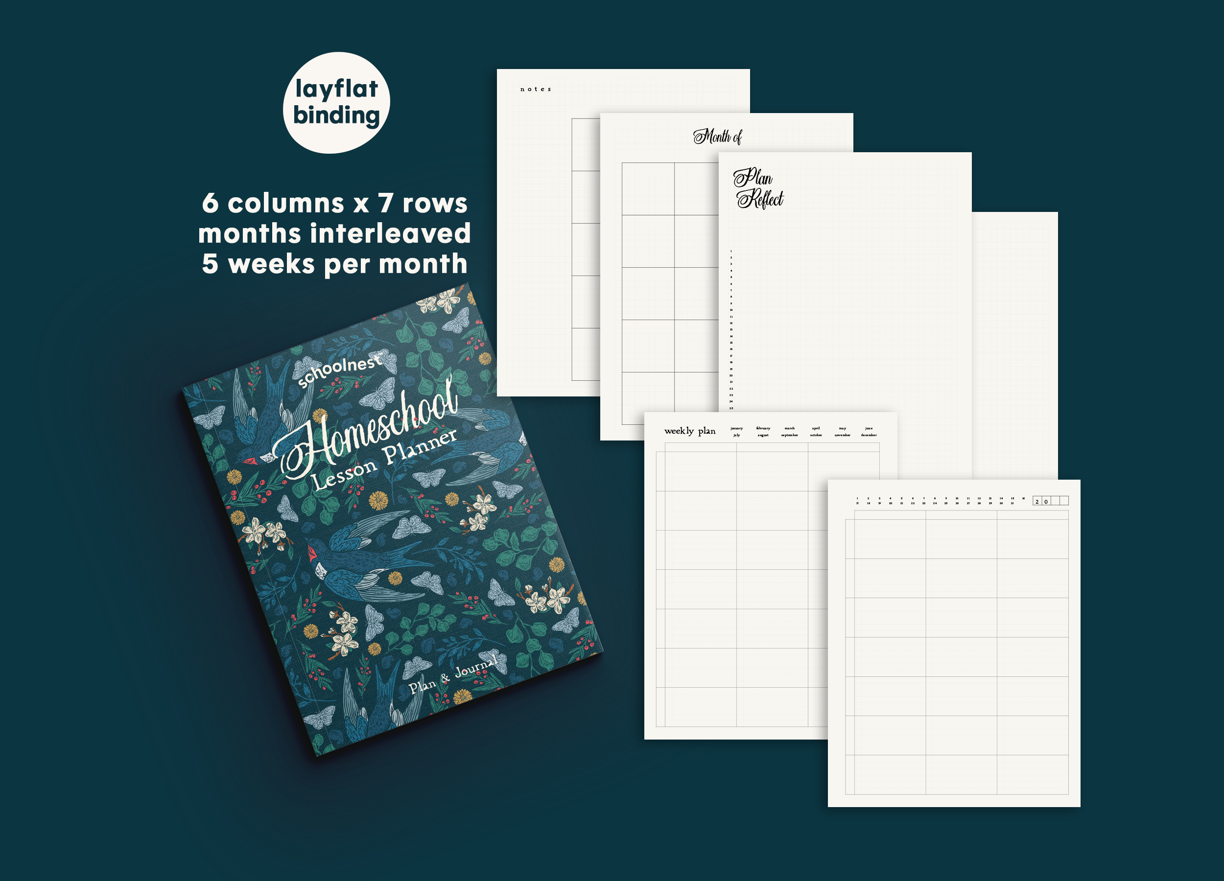 6x7 interleaved Layflat Barn Swallows Planner.png