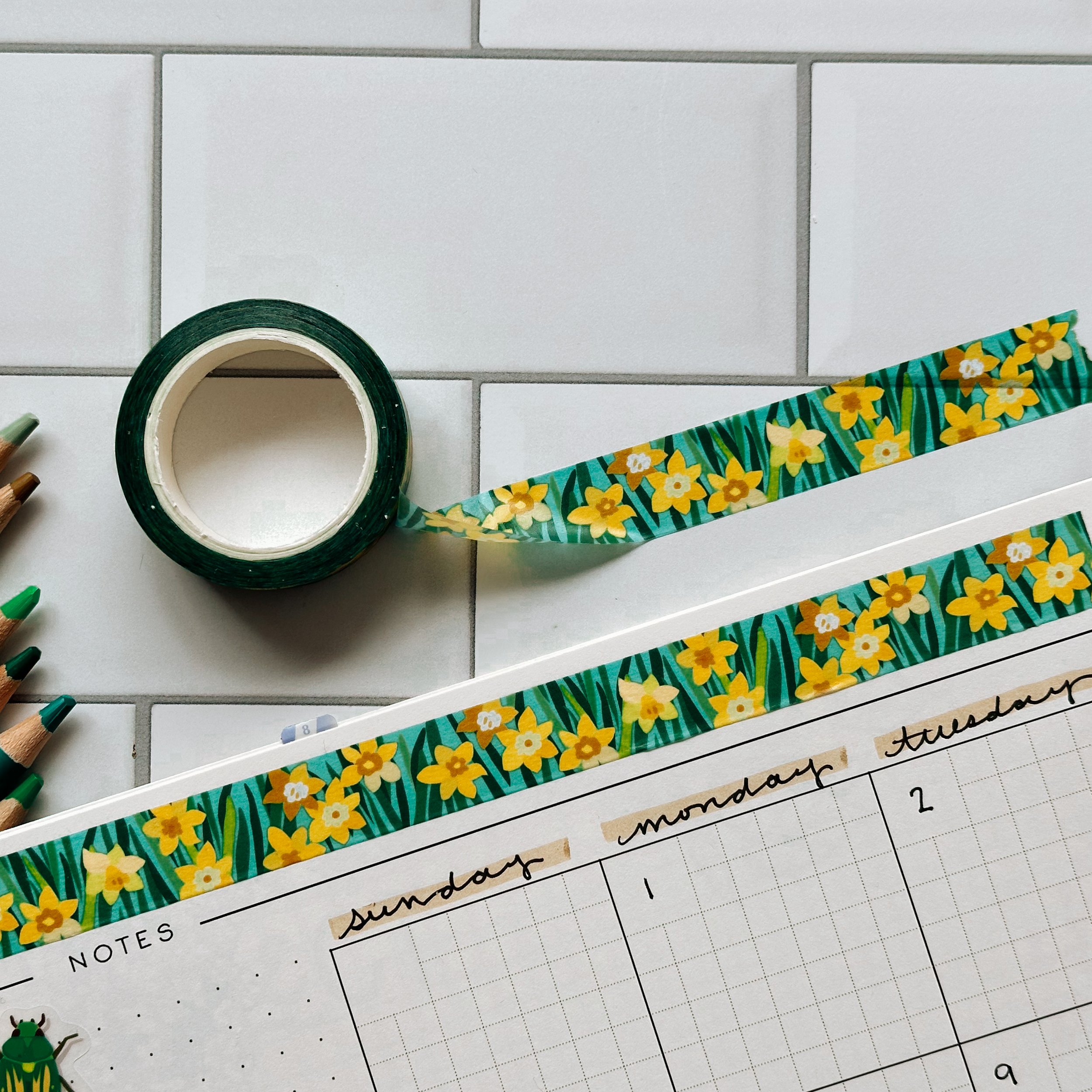 Daffodils Washi Tape