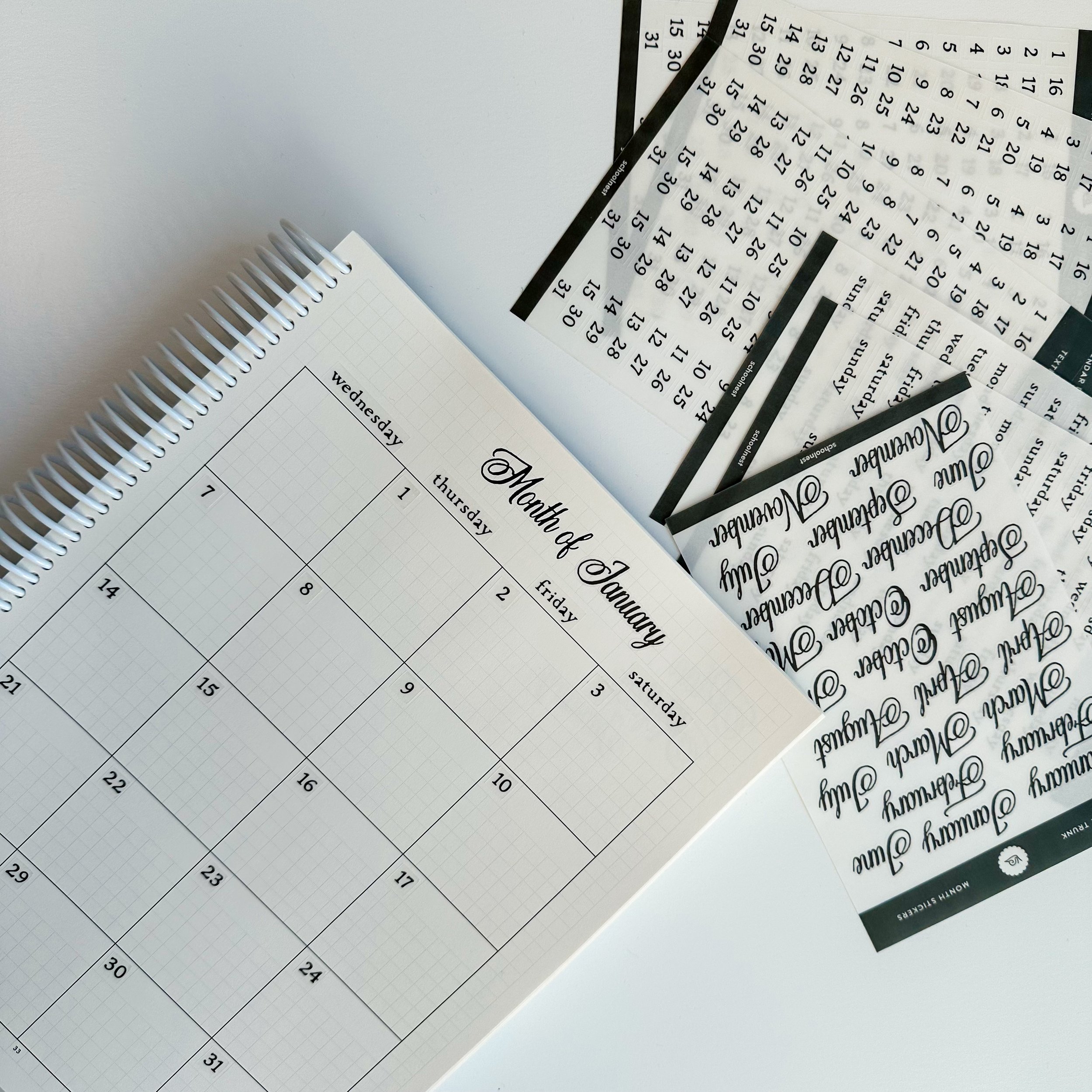 PREORDER Planner Calendar Sticker Set