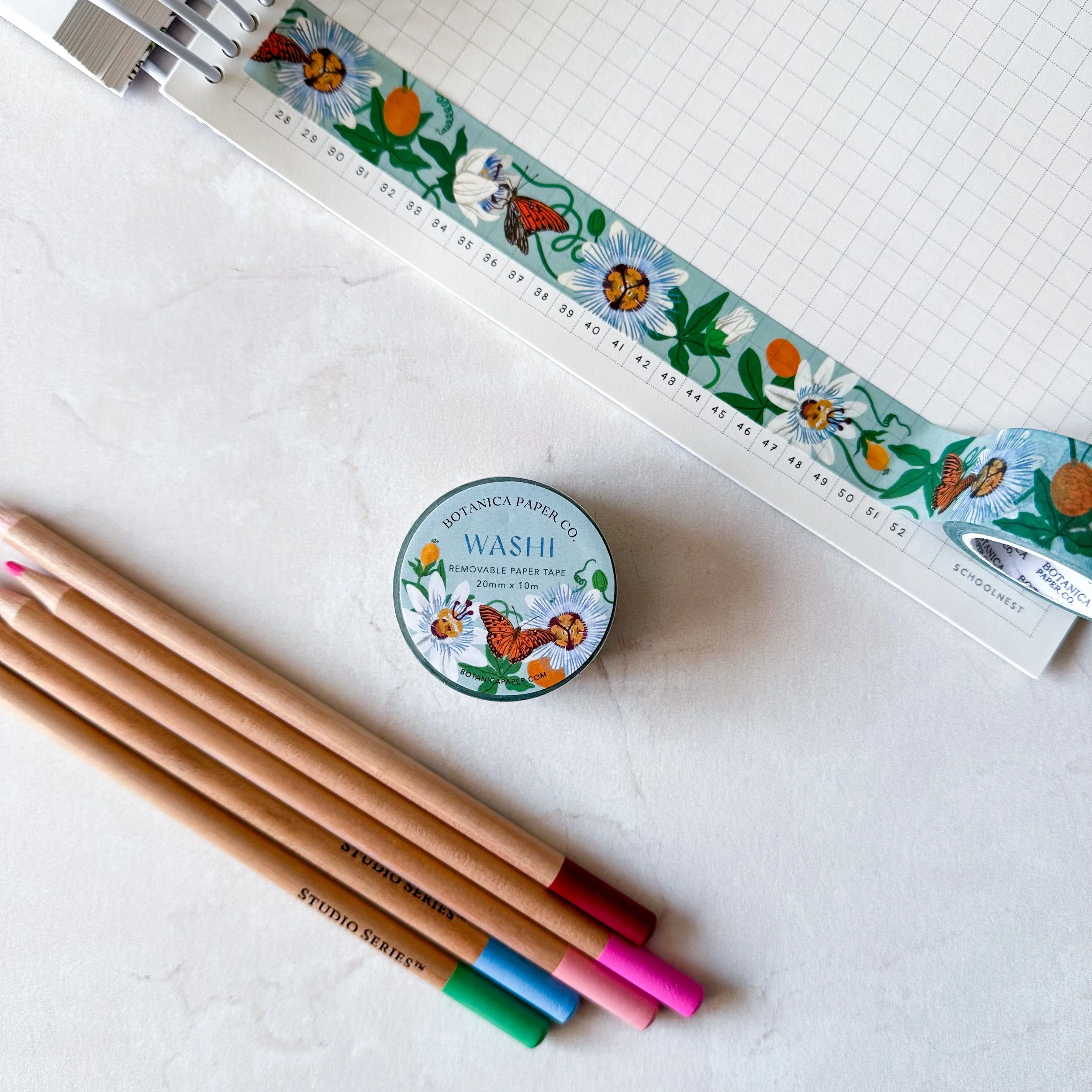 Passion Flower Washi Tape by Botanica Paper Co.