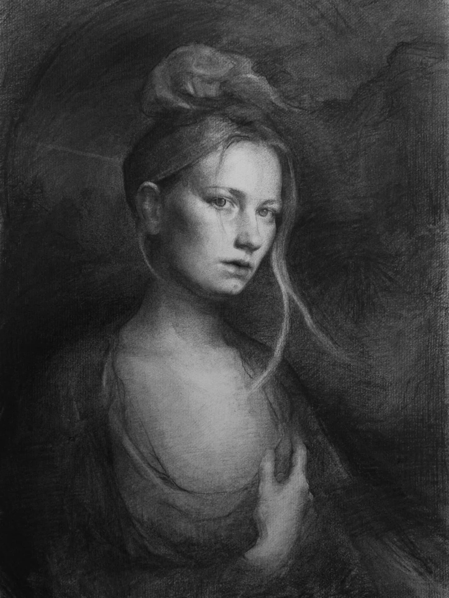 Self Portrait

It is crazy how quickly I can move on from something I have made. I didn't post this one before, because very soon after I finished it, I felt like it didn't match the place where I was anymore. If I would start this drawing now, I wou