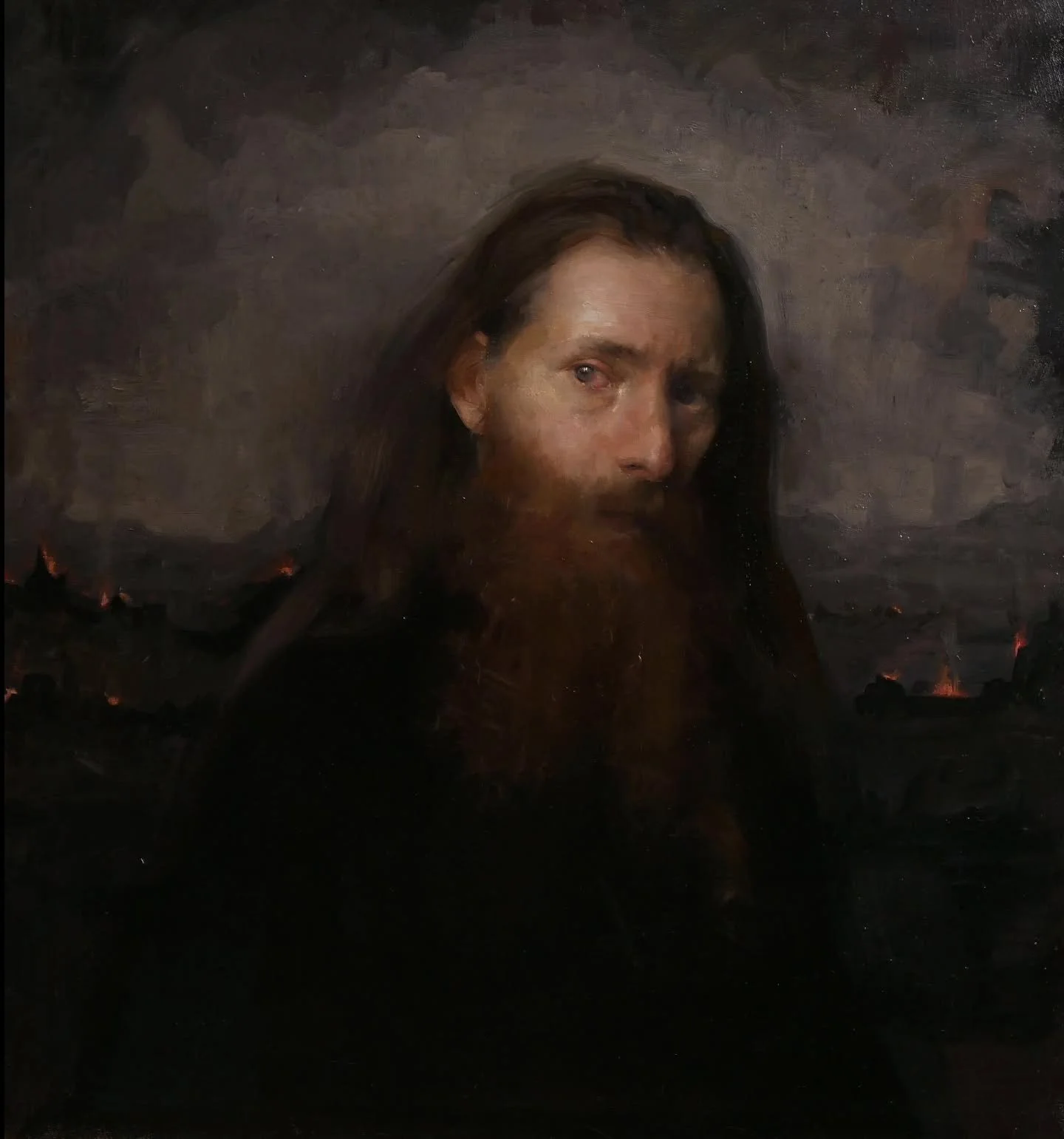 'Portrait of a Man who witnessed the World burn' 

▪️▪️▪️▪️▪️▪️▪️▪️▪️▪️▪️▪️▪️▪️▪️▪️▪️▪️▪️▪️

I painted this painting next to @martahelgah and @gianninabeatrice at their lovely Studio10 (@artcoursesflorence). It was great to paint with such good compa