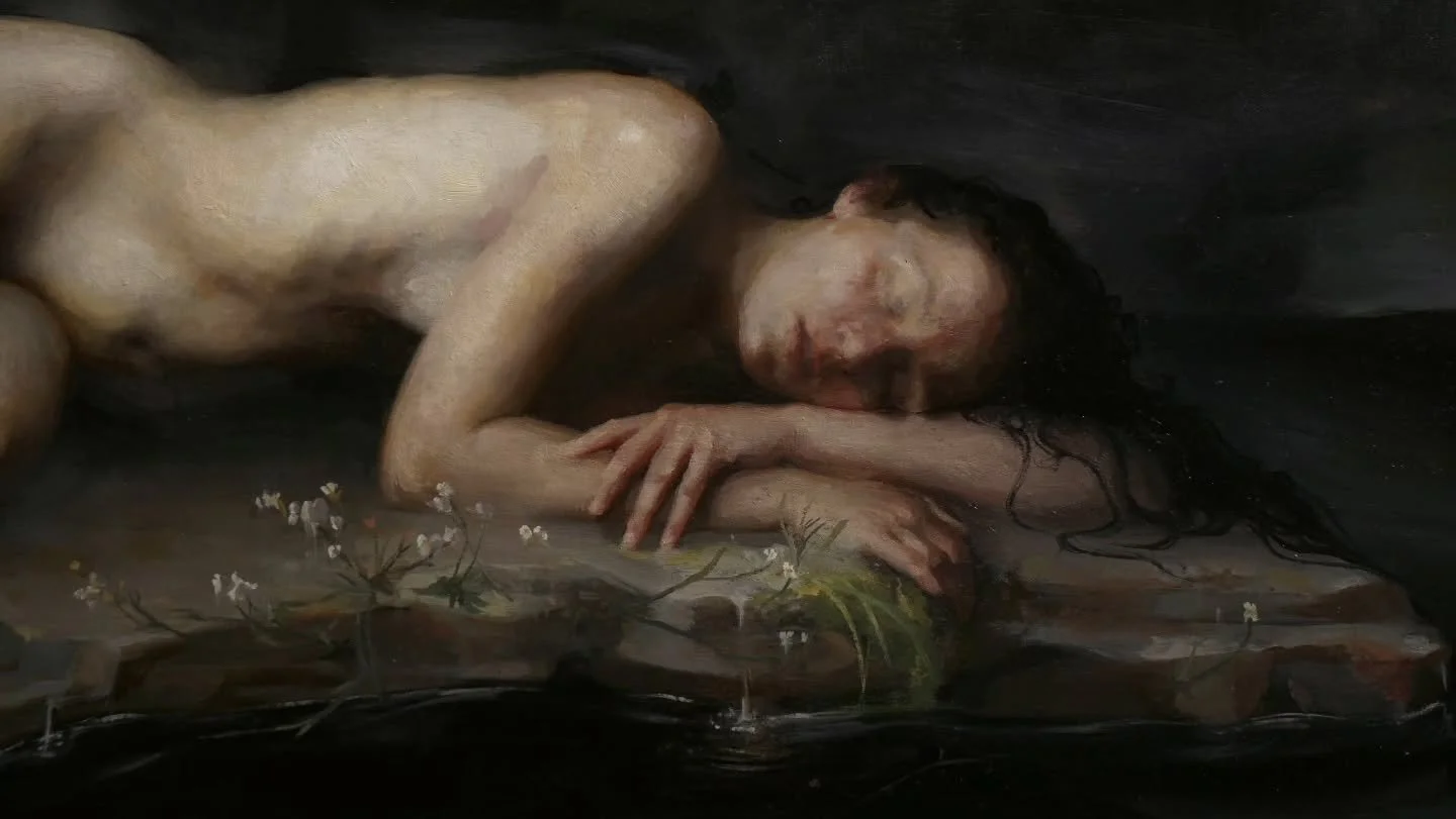 I never got around to post a photograph of the finished version of 'After the Flood'.

This painting was my reinterpretation of 'Noah's Ark' from Ghiberti's 'Gates to Paradise'. Last year, this painting was exhibited in the exhibition 'The Path to Pa