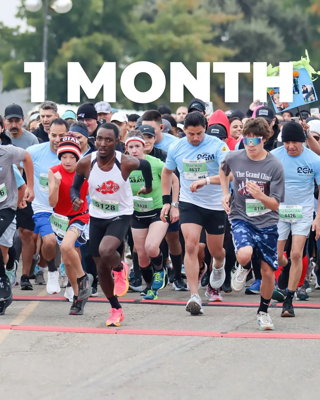 1 MONTH until race day! 😳🥳
We&rsquo;ll see you at the start line on November 2!