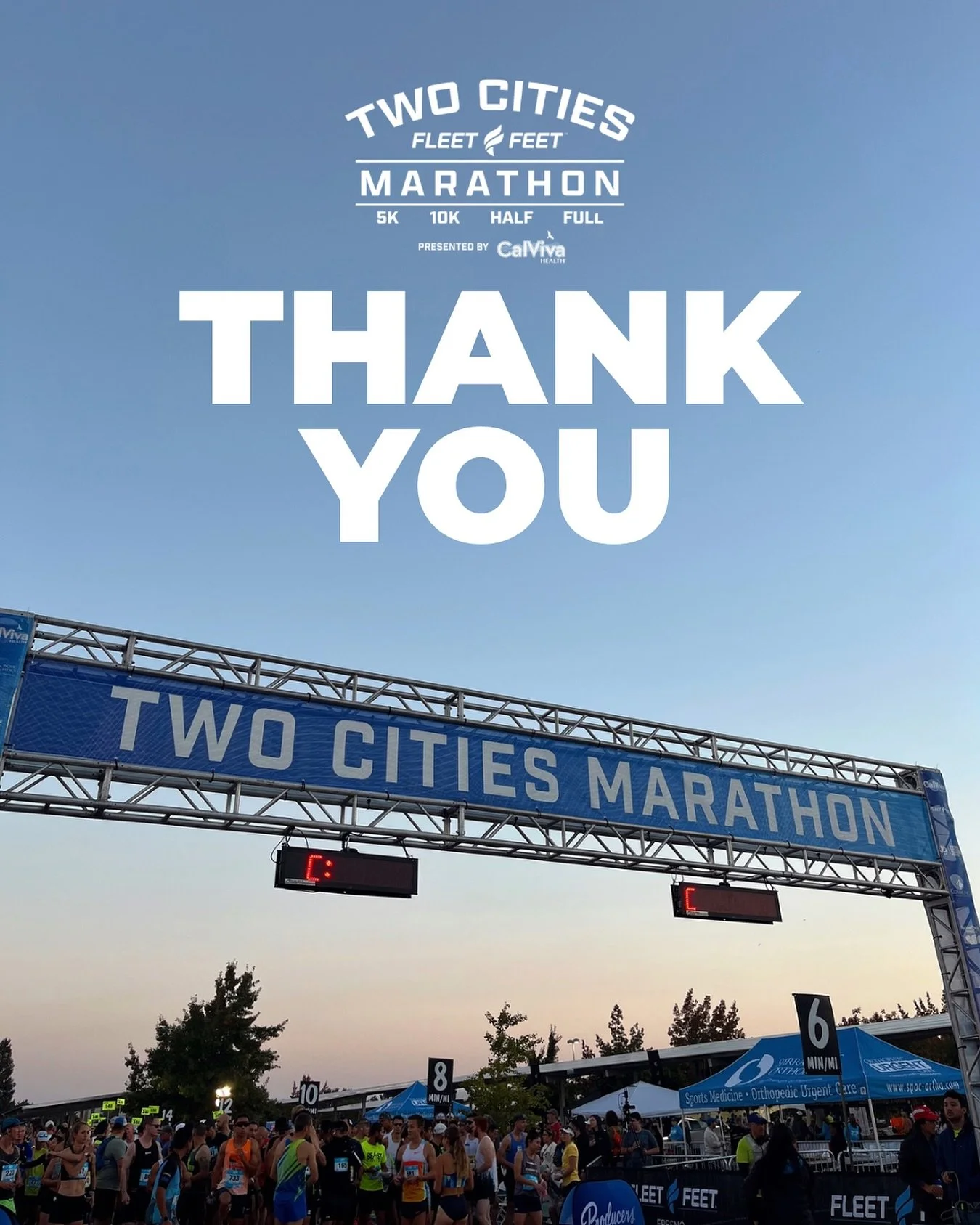 The 2025 Two Cities Marathon is officially in the books, and we couldn&rsquo;t be more grateful.💙 

Thank you to the nearly 4,500 runners, the 700+ volunteers, and our sponsors who made this race weekend possible! What makes this race truly special 