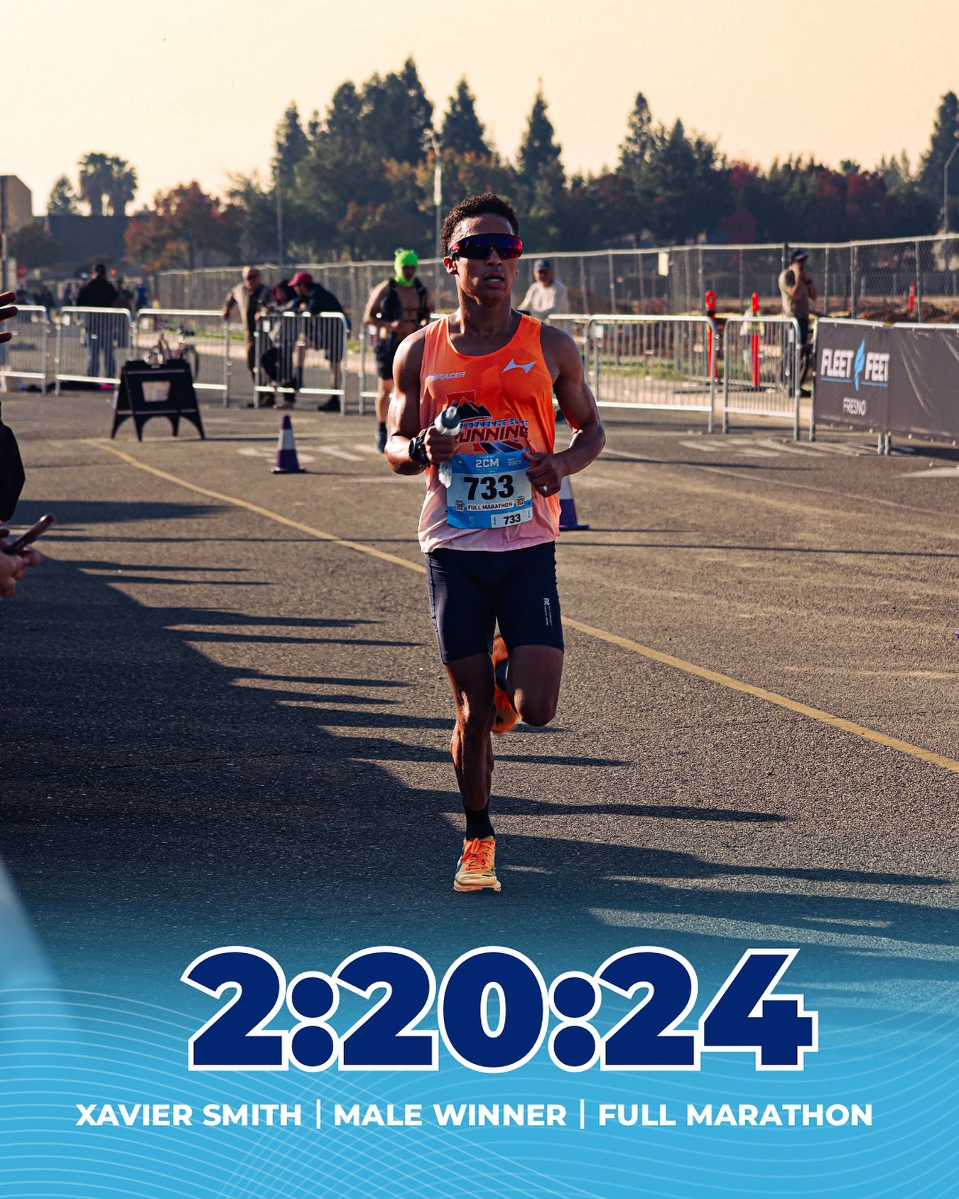 Congratulations to Xavier Smith, the men&rsquo;s winner of the 2025 Two Cities Full Marathon, finishing with a time of 2:20:24! 🎉🏅