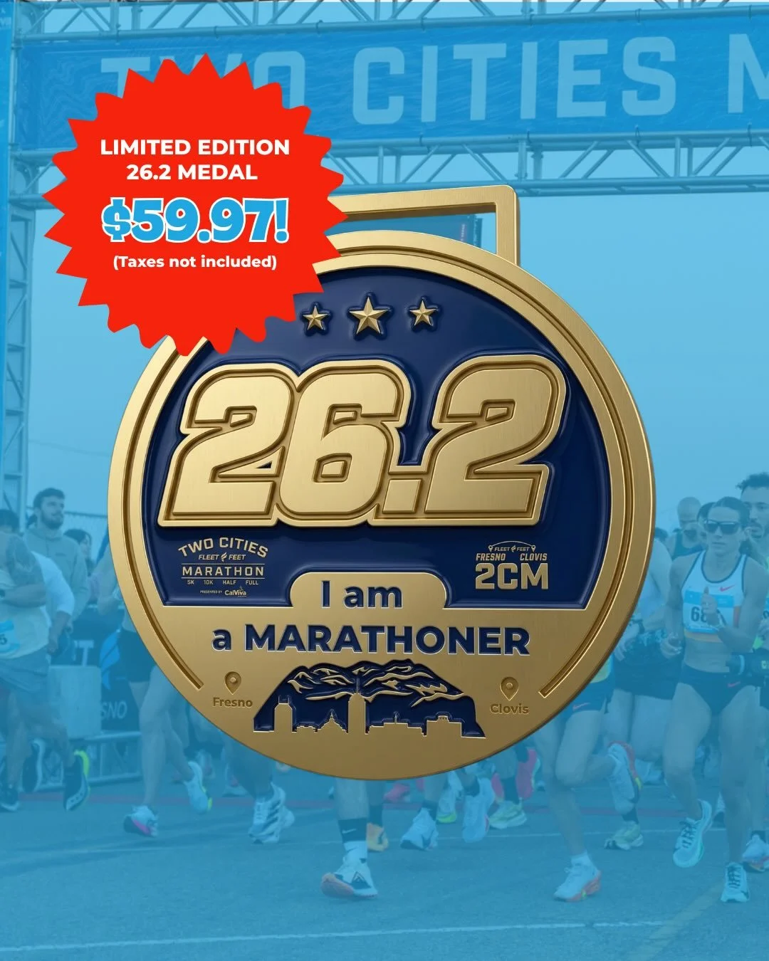 The Two Cities Marathon Launches Groundbreaking &ldquo;Everyone is a Marathoner Program&rdquo;

This year, The Two Cities Marathon, in collaboration with Badges &amp; Medals, is proud to announce a revolutionary new initiative designed to break down 
