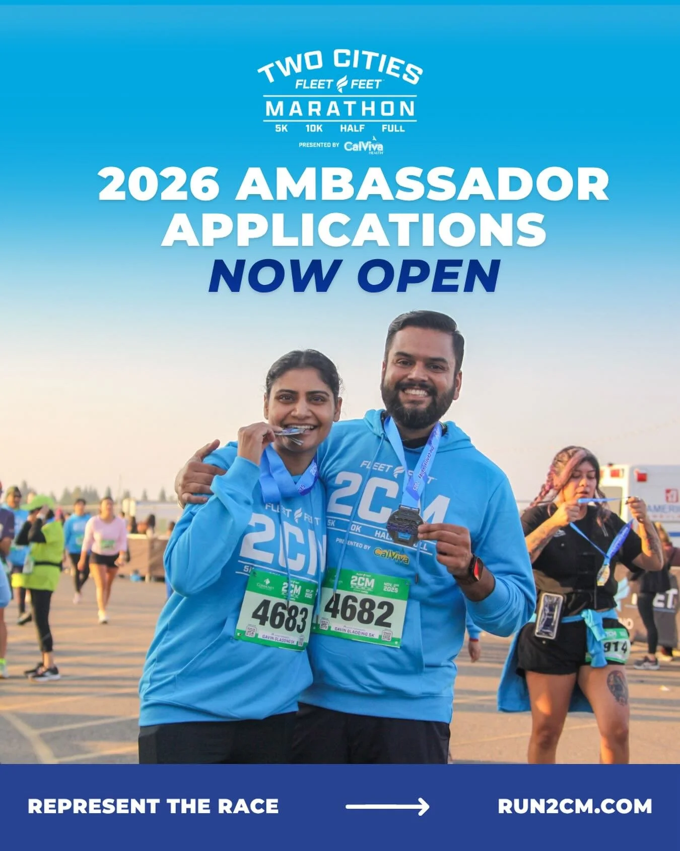Apply TODAY to be a 2026 Two Cities Marathon Ambassador! 🏃&zwj;♀️🏃&zwj;♂️

Are you passionate about running, walking, and building community? We&rsquo;re looking for enthusiastic individuals to represent The Two Cities Marathon and help us inspire 