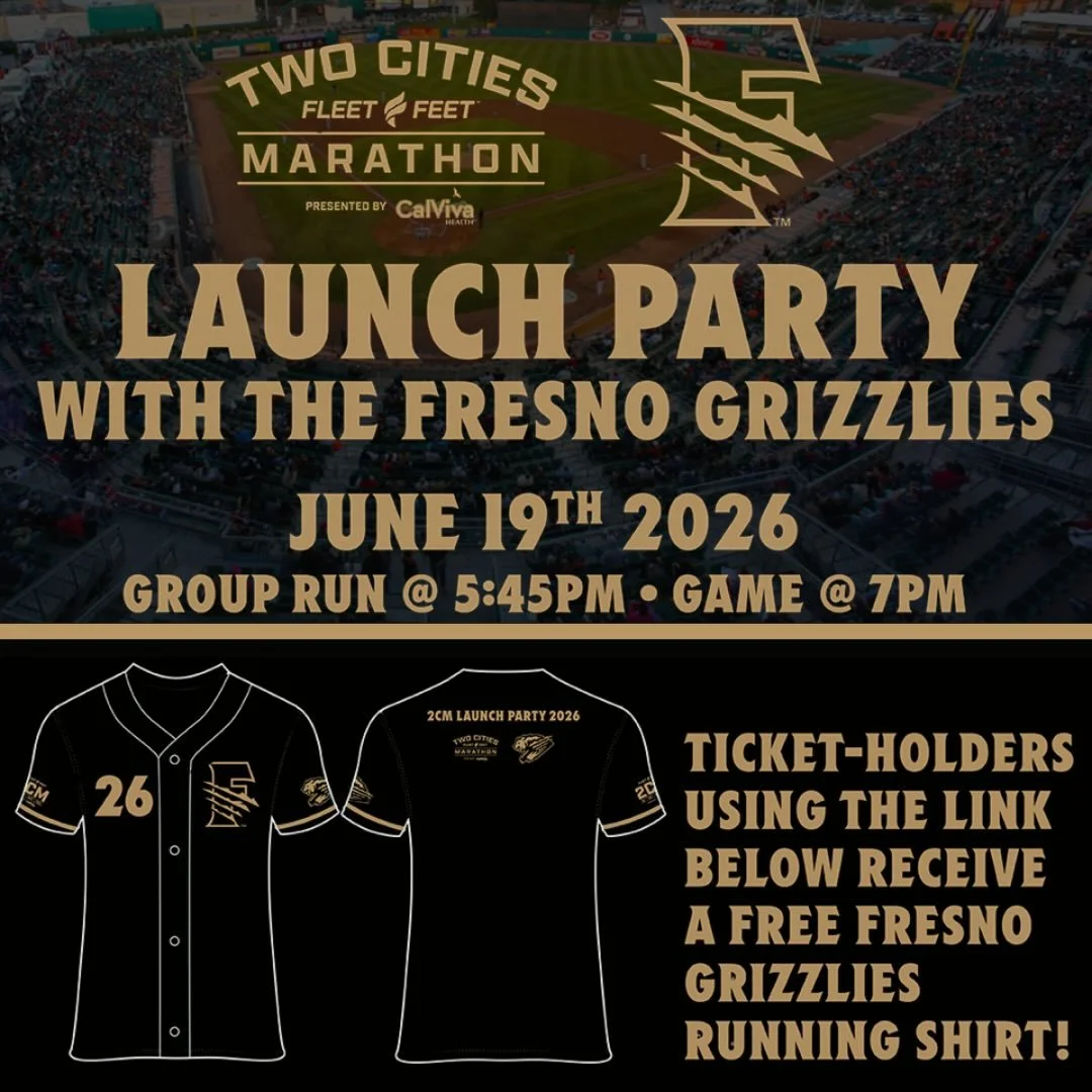 Mark your calendars &amp; register TODAY for our annual Two Cities Marathon Launch Party on June 19th! 🎉⚾️🏃&zwj;♂️🏃&zwj;♀️

Join us at Chukchansi Park for an unforgettable evening where the running community meets baseball under the lights as we l
