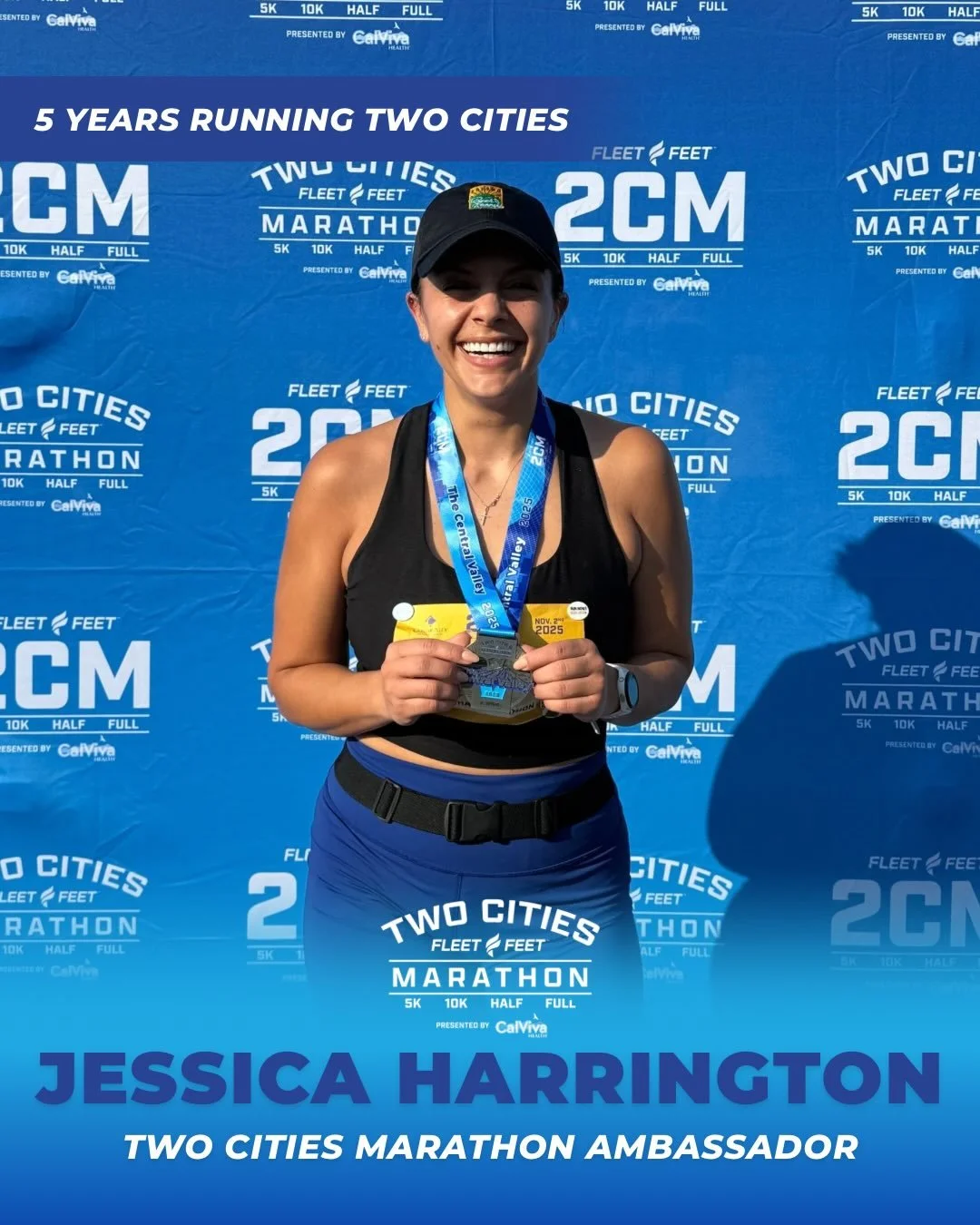 Meet Jessica Harrington, one of our returning Two Cities Marathon ambassadors for 2026! 🏃&zwj;♀️🎉

&ldquo;Hi! I&rsquo;m Jessica. I&rsquo;m a storyteller by day, runner and dog mom by night. I enjoy meeting people and taking part in the many events 
