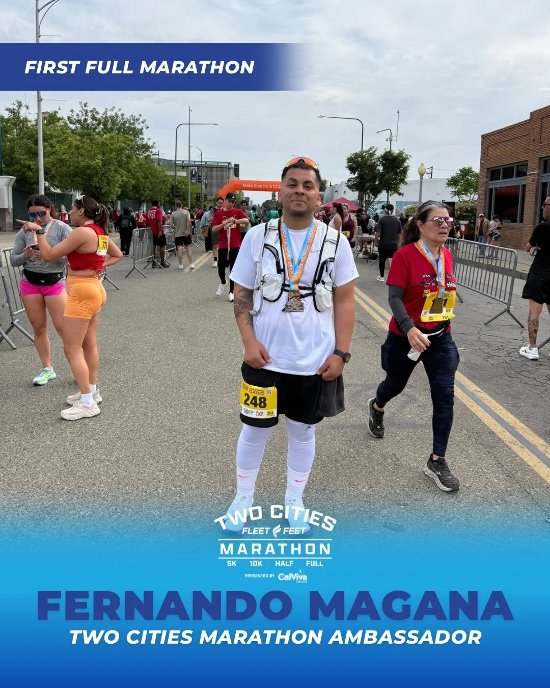 Meet Fernando Magana, one of our 2026 Two Cities Marathon ambassadors!🏃🎉

We asked Fernando why he&rsquo;s excited to be a 2CM Ambassador: &ldquo;I am excited to be an ambassador because it is an opportunity to inspire and motivate other people aro