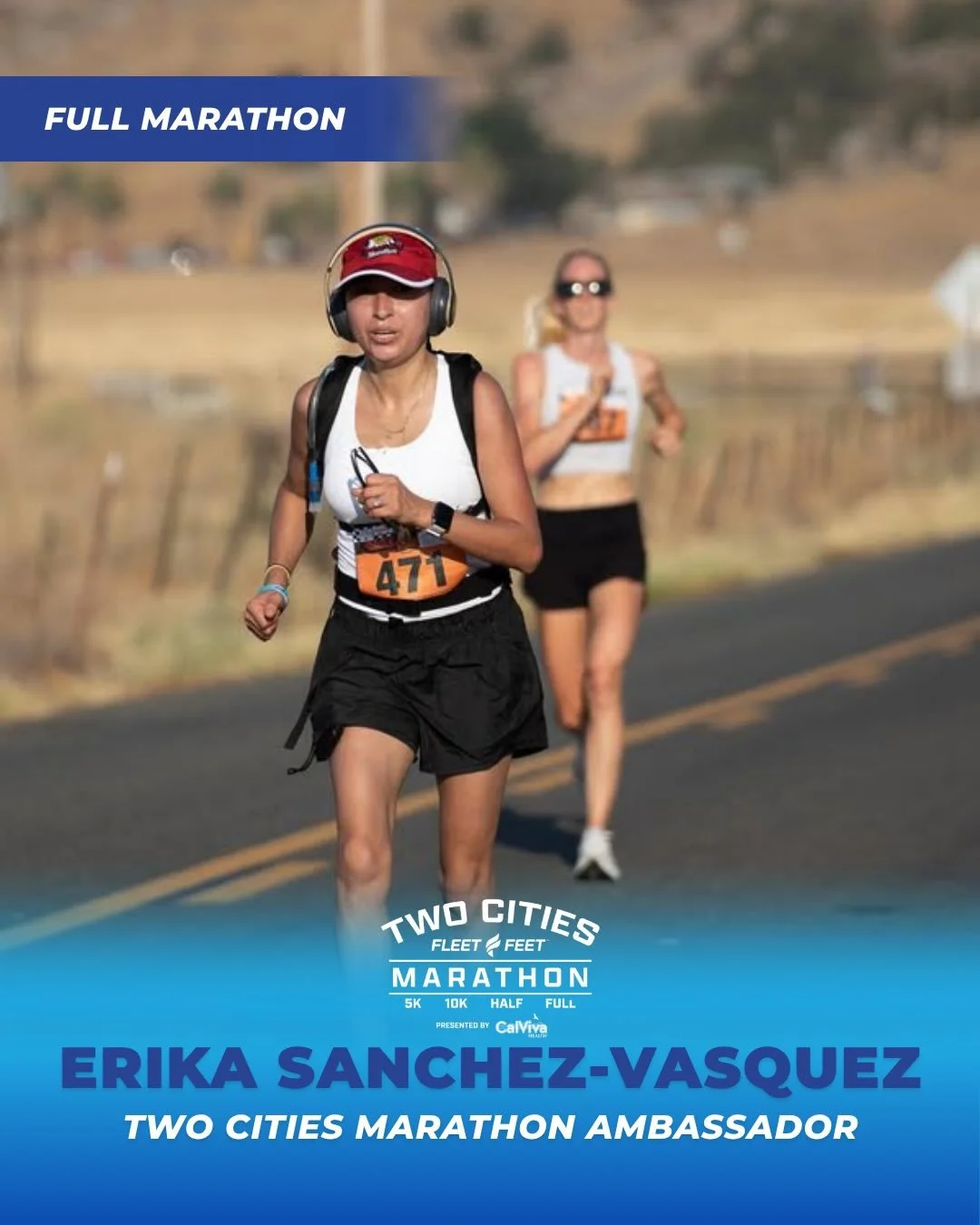 Meet Erika Sanchez-Vasquez, one of our 2026 Two Cities Marathon ambassadors!🏃&zwj;♀️🎉

We asked Erika why she&rsquo;s excited to be a 2CM Ambassador: &ldquo;I&rsquo;m excited to be a 2CM ambassador because running has become such an important part 