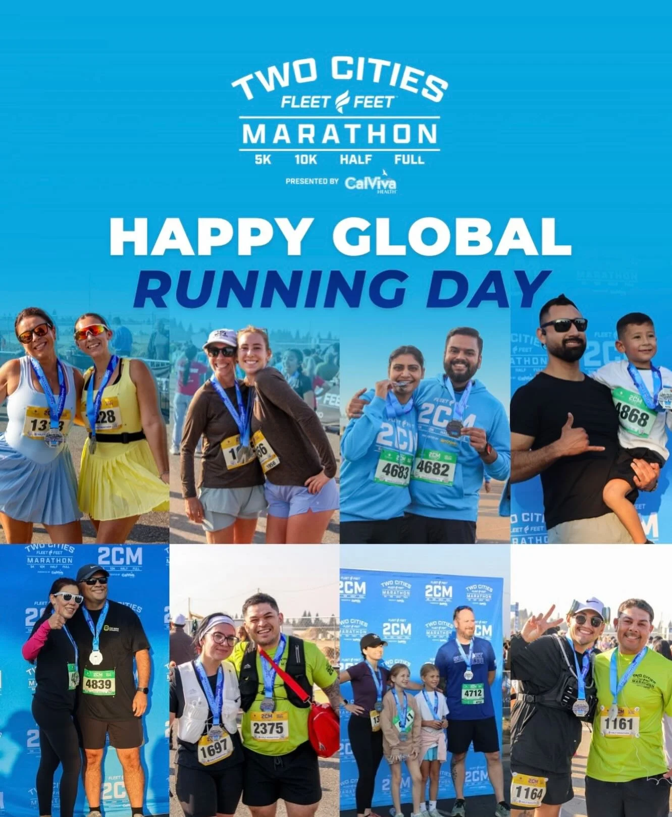 Happy Global Running Day! 💙
Today we celebrate the miles that bring us together and the incredible Central Valley running community that continues to show up, cheer each other on, and make this sport so special.

Here&rsquo;s to every runner&mdash;n