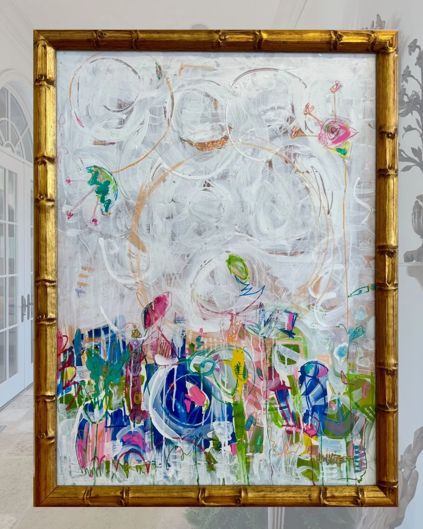 A fabulous piece by Noreen White, SOLD. ✨✨✨

We love connecting local designers + clients with local artists &mdash; and this one was a perfect match. 🤝💕💕💕

The designer came to us a client need &amp; we pulled from our collection, walked through