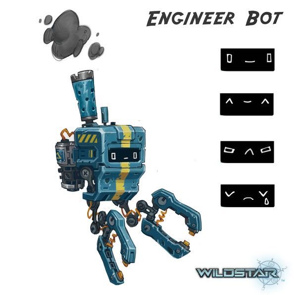 original concept (Wildstar engineer robot)