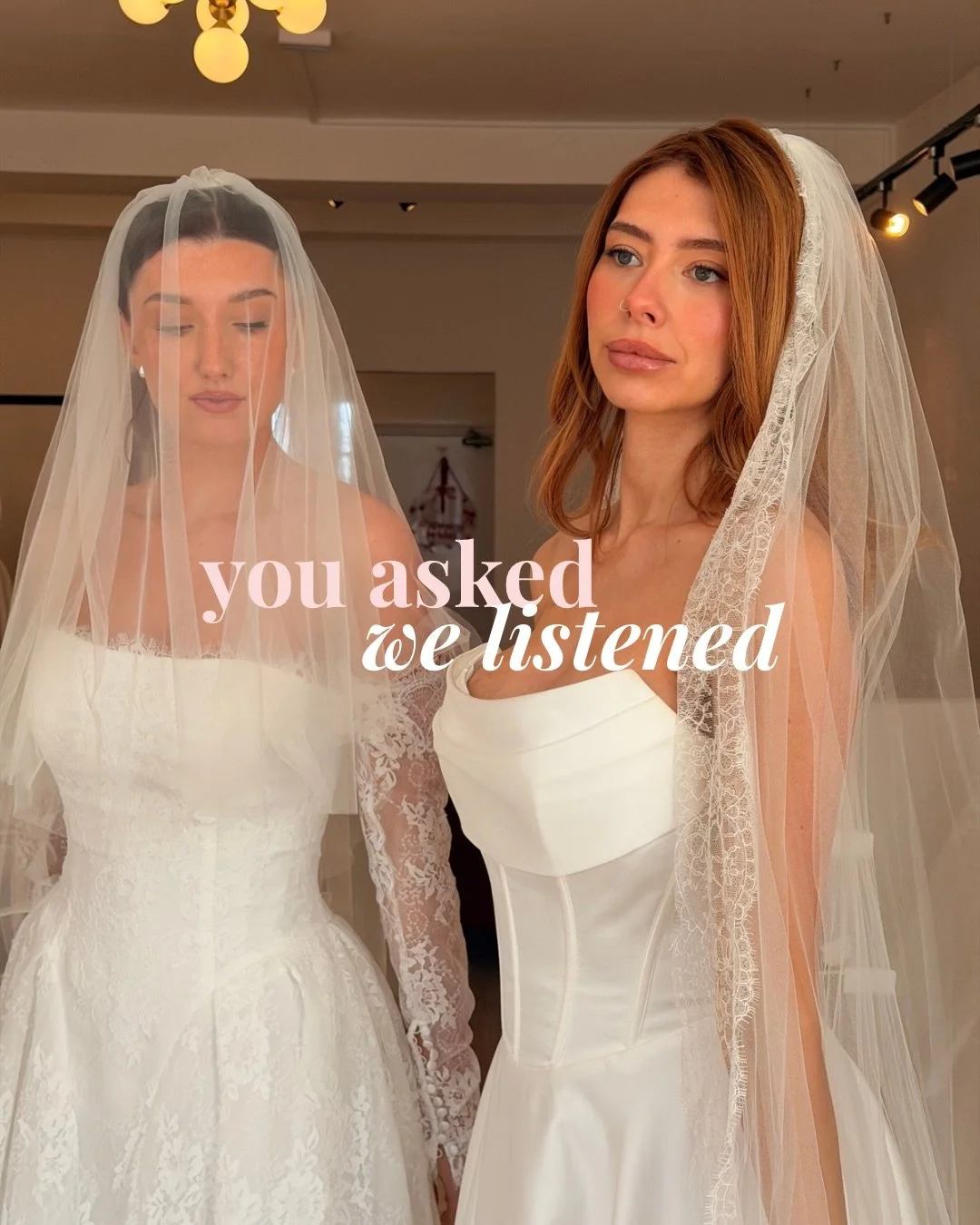 You asked for more lace veils! So we went and got them in 🥰

New chantilly and mantilla lace options now available at Sixpenny Bridal &hearts;️

Adding a veil can be such a magical bridal moment and really tie your whole look together, so why not co