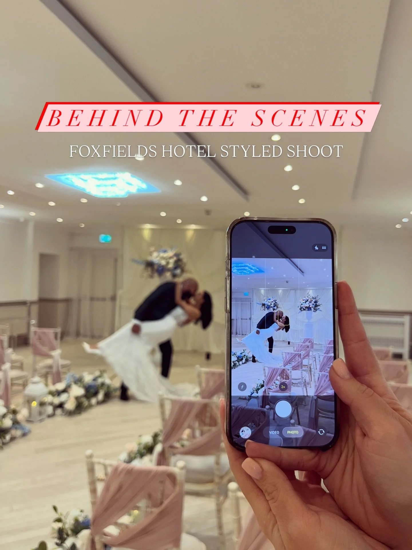 Behind the Scenes of our styled shoot at @foxfieldscountryhotel last week! 

Styled shoots are a way that industry talent can collaborate and unleash their creative side, whilst also showcasing a venue and inspiring couples about what they can emulat