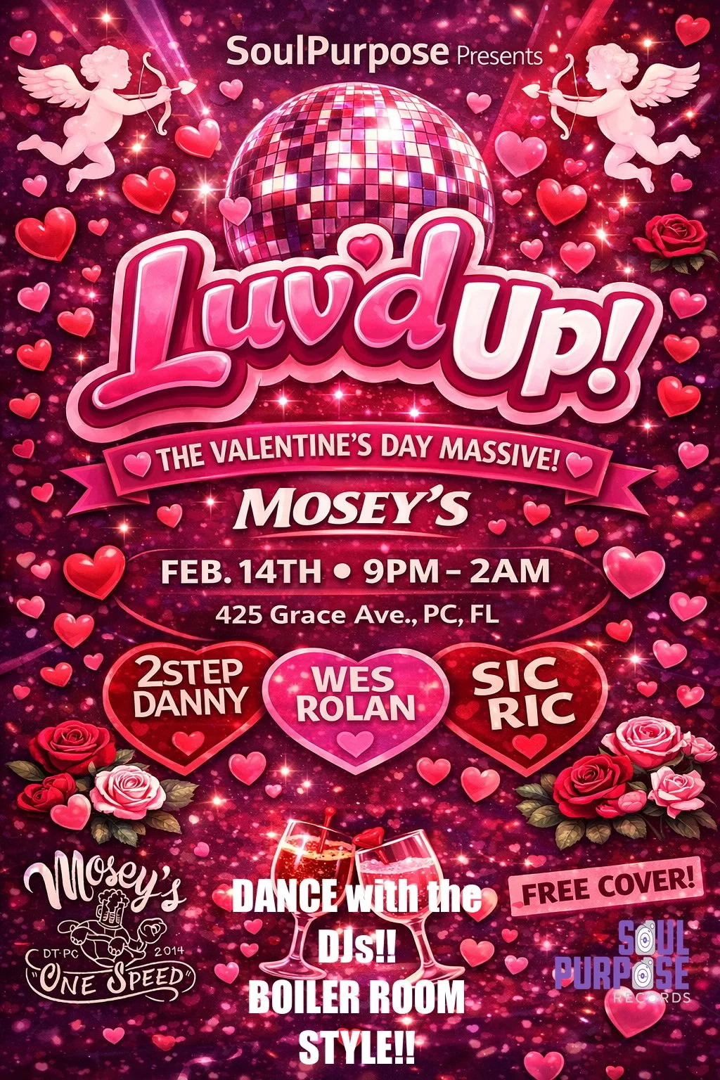 Luv'd UP Valentines Day rave with DJs Wes Rolan, Sic Ric, 2Step Danny