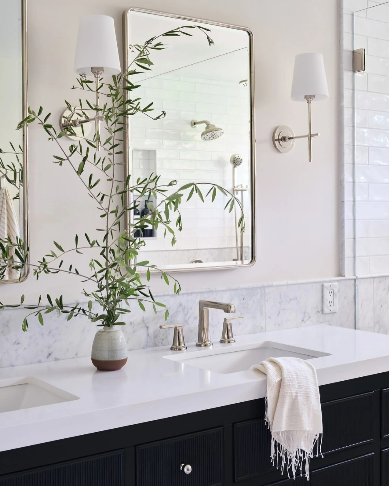 A little bathroom balance goes a long way. Soft lighting, natural touches, and a hint of contrast make this space feel just right.

Interior Design @thirteenoak 
Photography @jessicaburke 

#thirteenoak 

#bathroominspiration #norcalinteriordesign #b