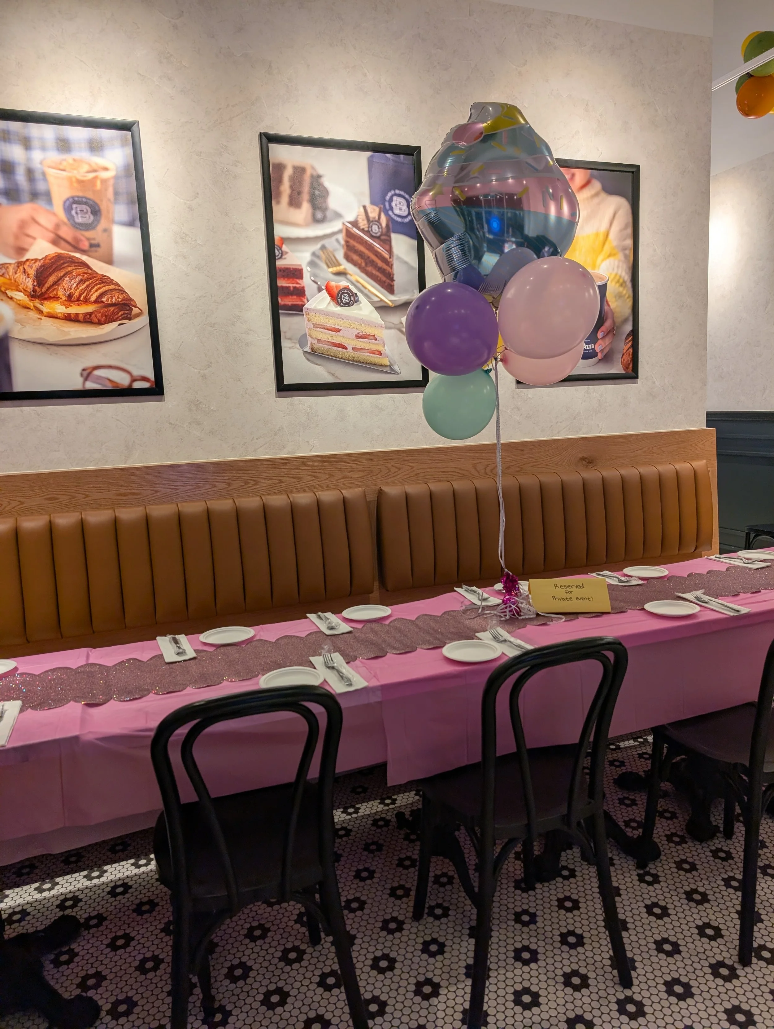 Decorated table setup
