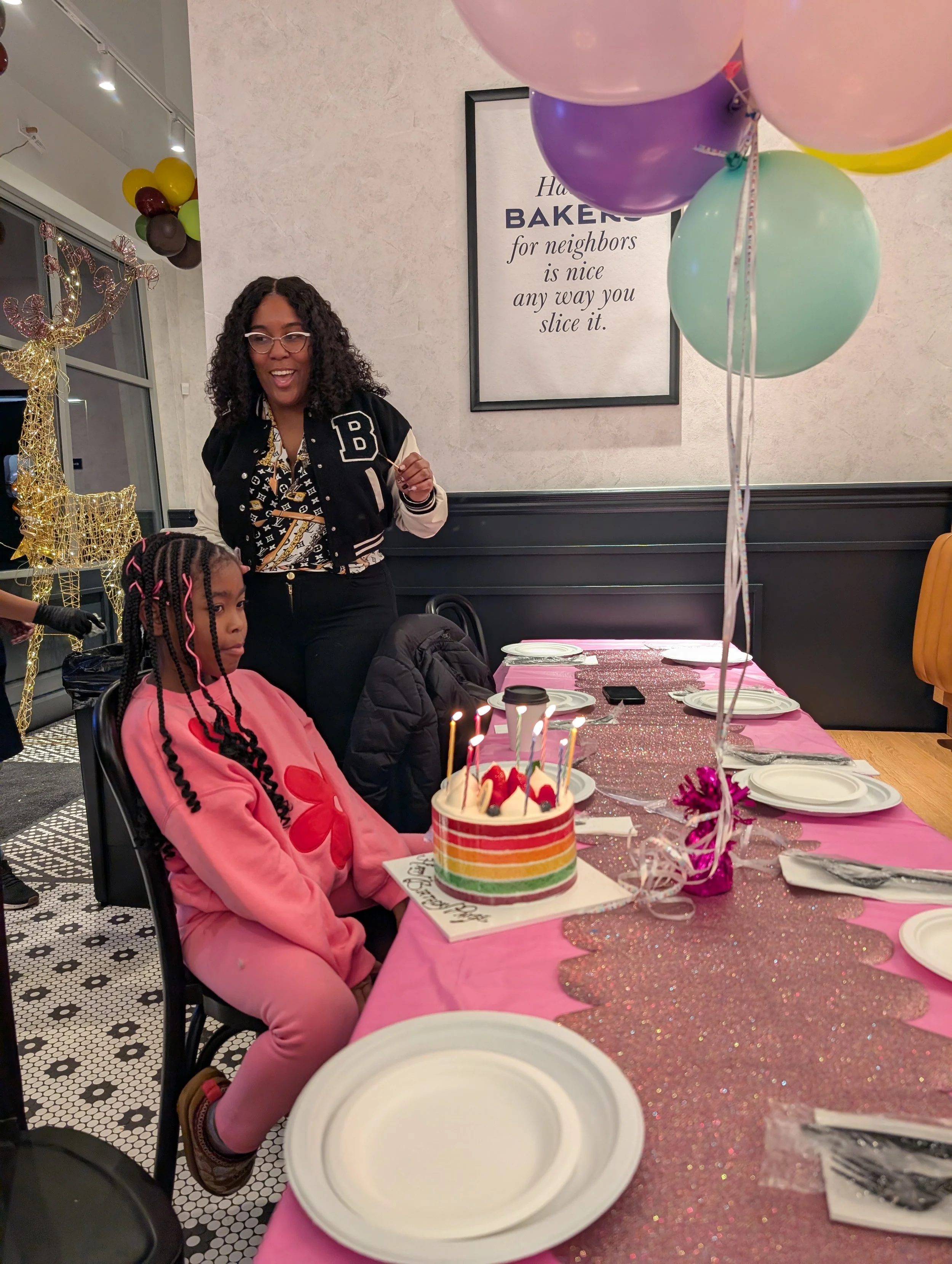 Birthday cake with candles