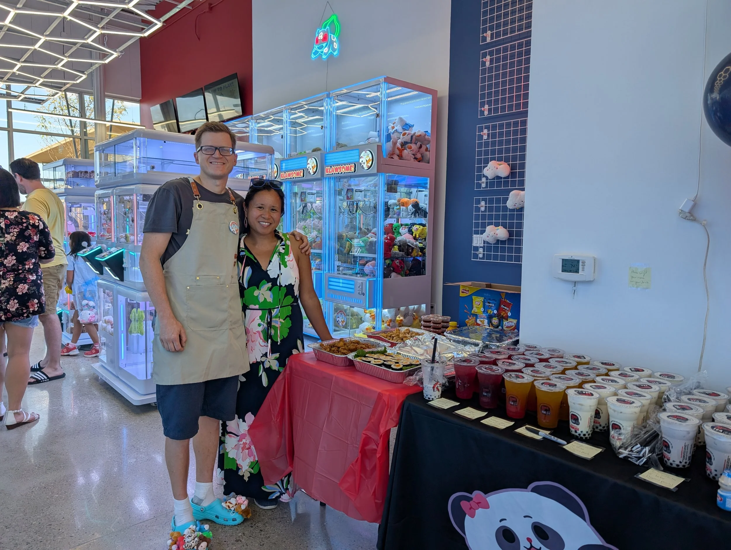 Owners at grand opening
