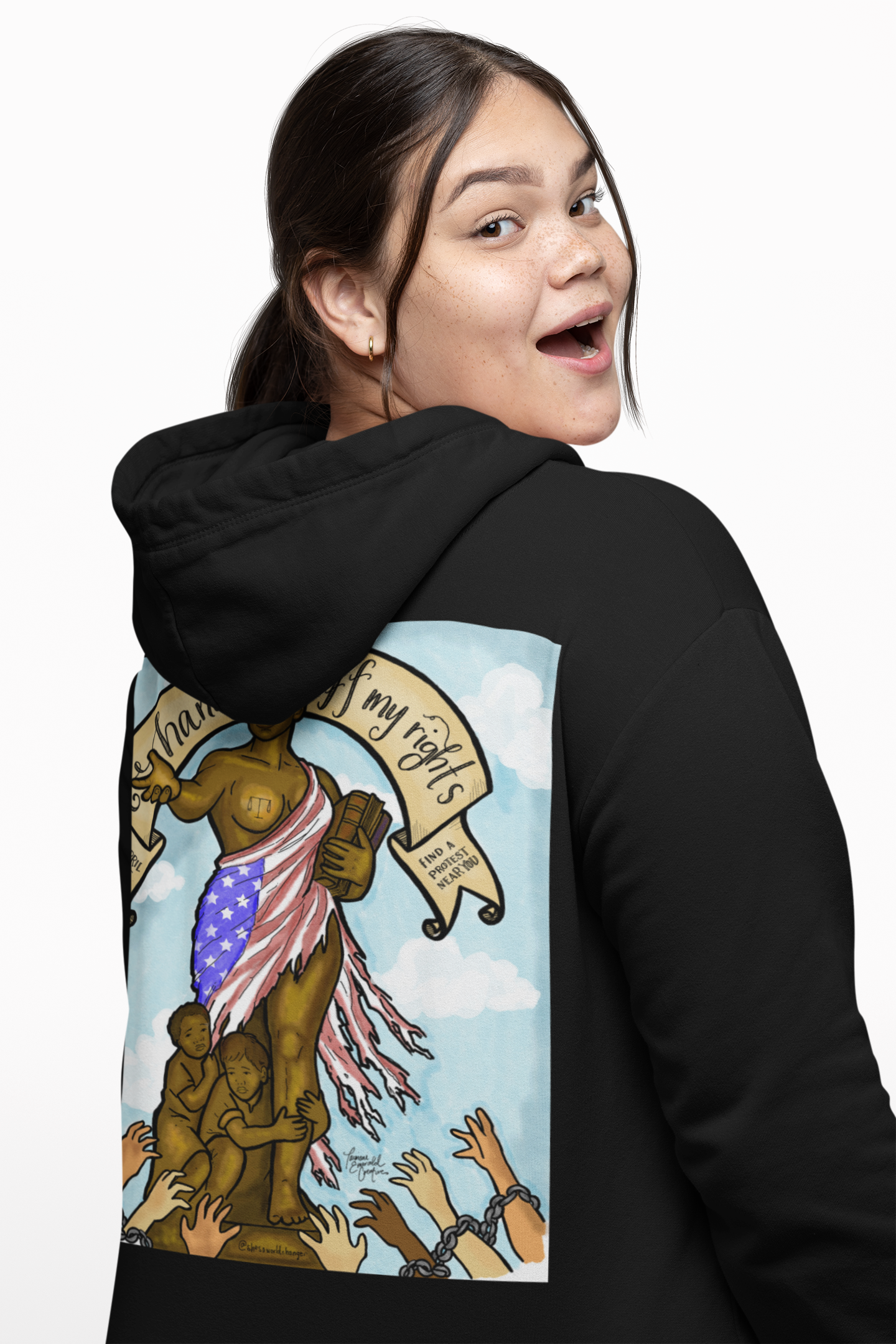 "Hands Off My Rights” Resistance Hoodie