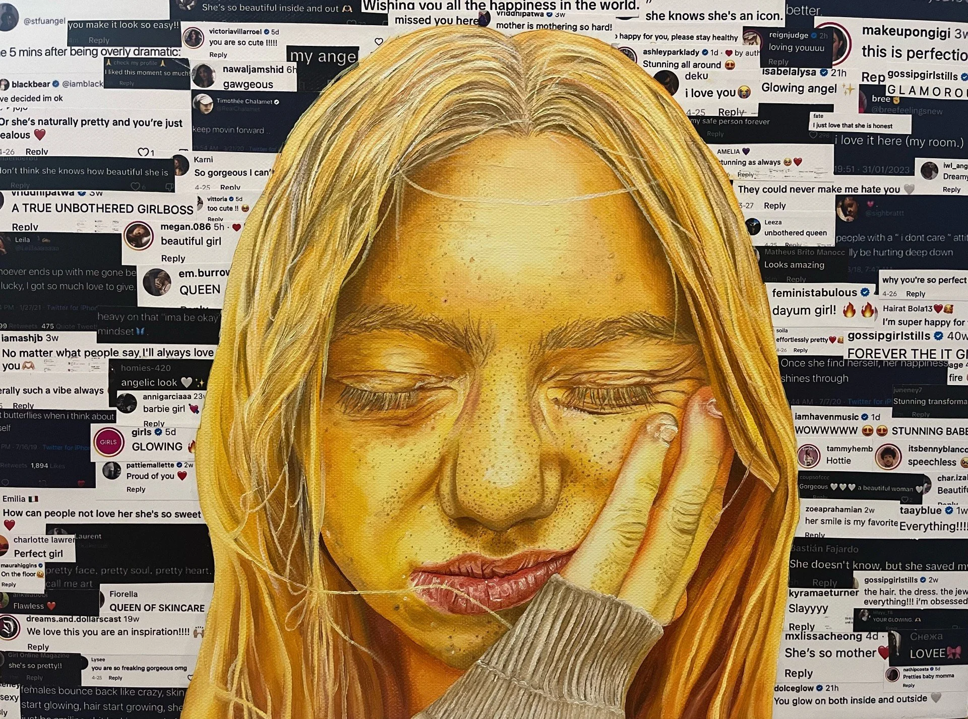 Glowing Painting Print.