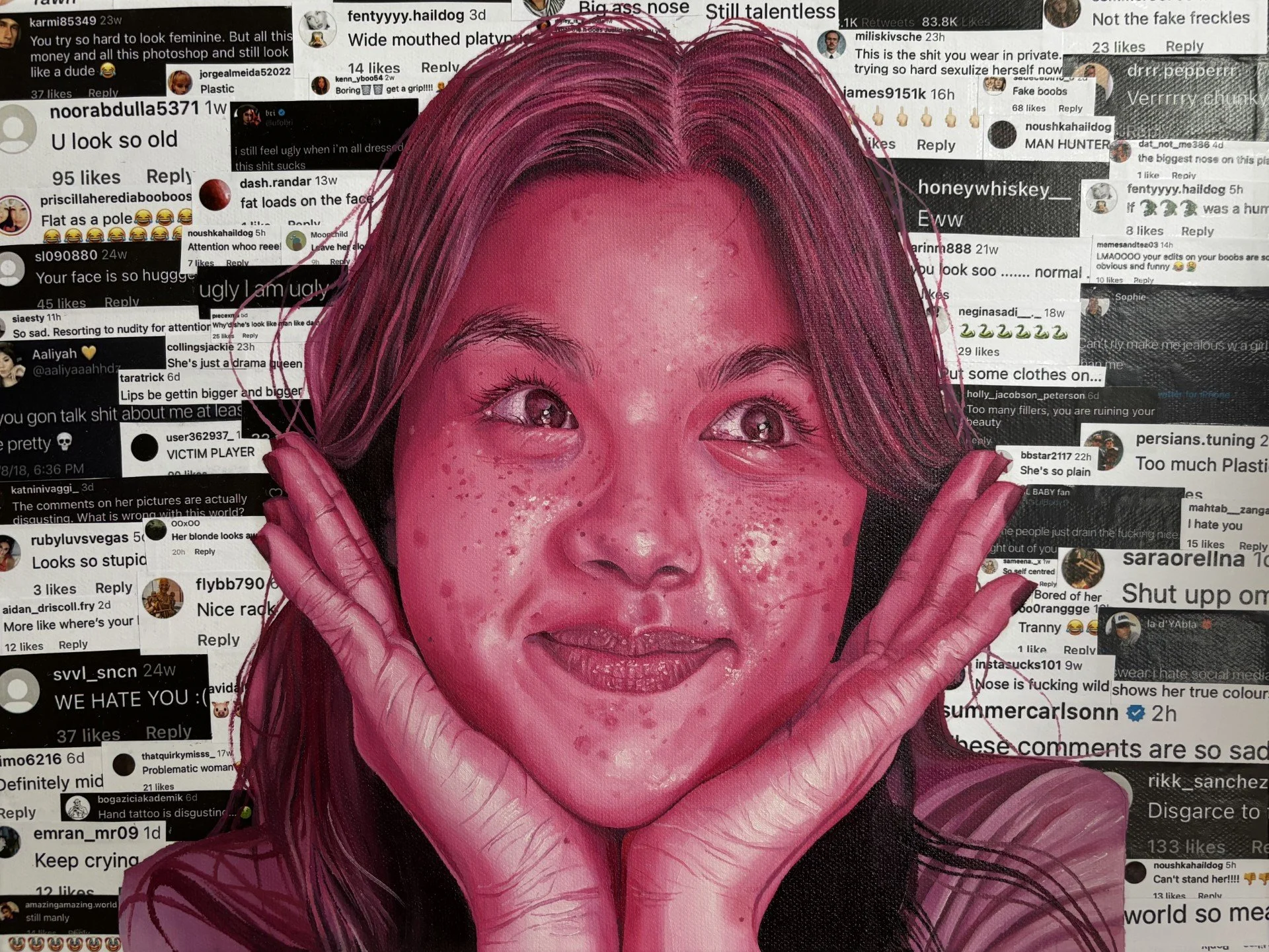 Made You Blush Painting Print.