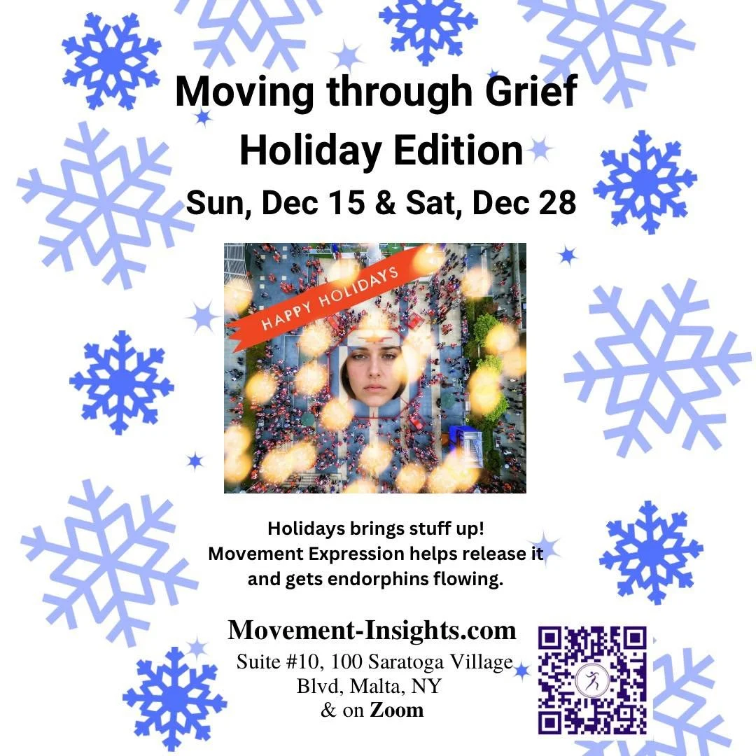 Looking for a moment to yourself??? 

Join me for an hour of centering inward. 

Listening to your heart to your body to your soul. 

Tonight Thursday Ecstatic Dance 7pm 

Sat 1pm  JourneyDance - moving through grief holiday addition 

Register at Mo