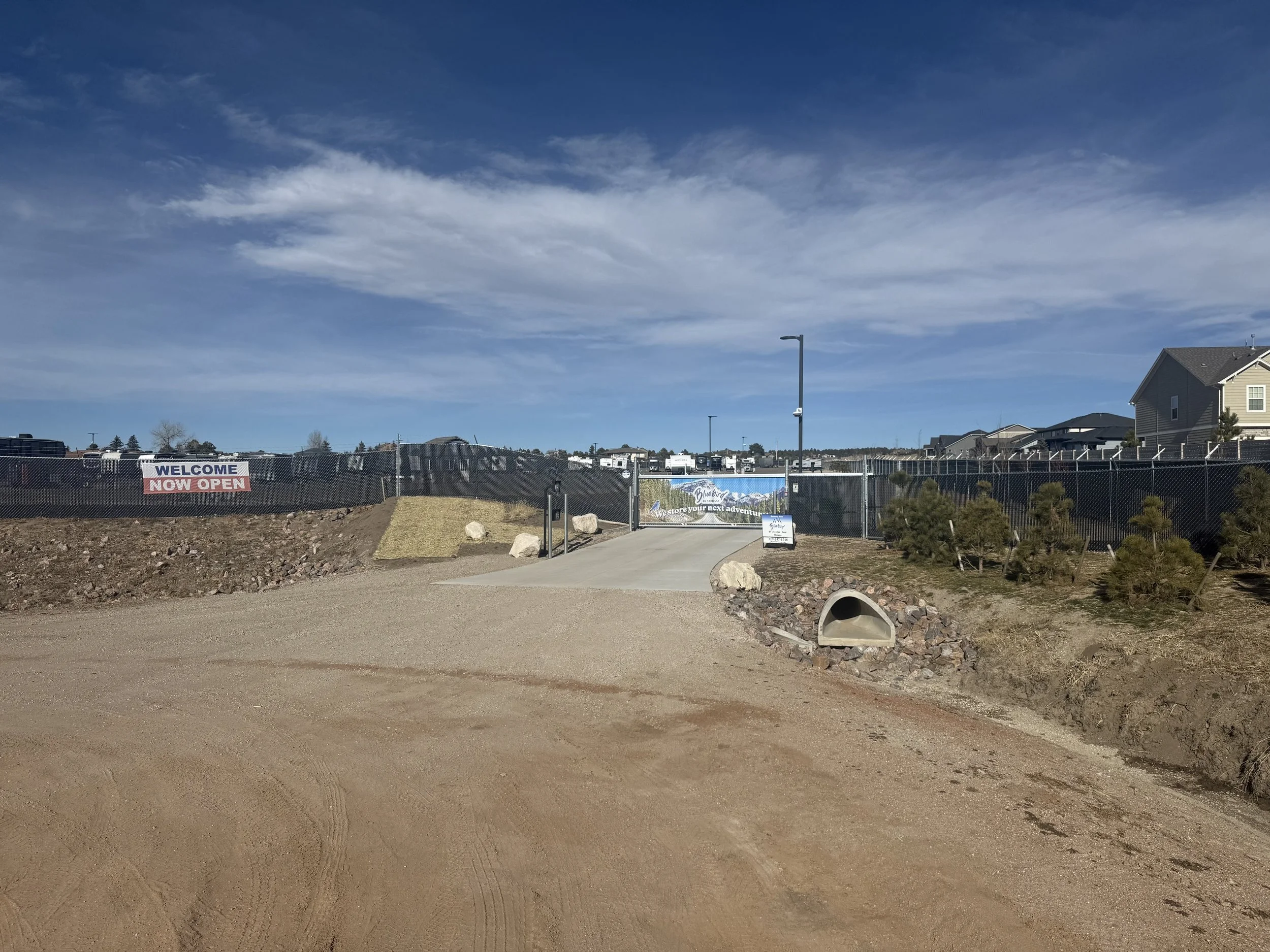 Entrance to a new residential community with a 